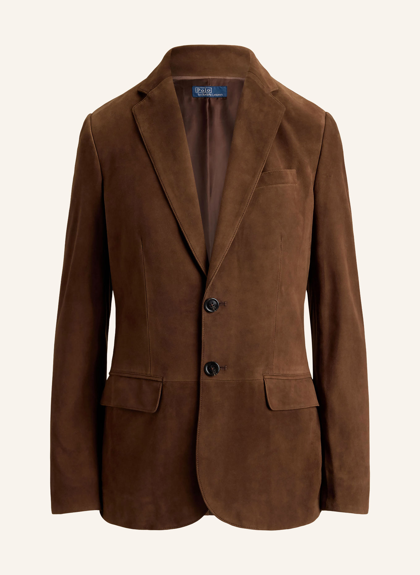 POLO RALPH LAUREN Blazer din piele: MARO ÎNCHIS