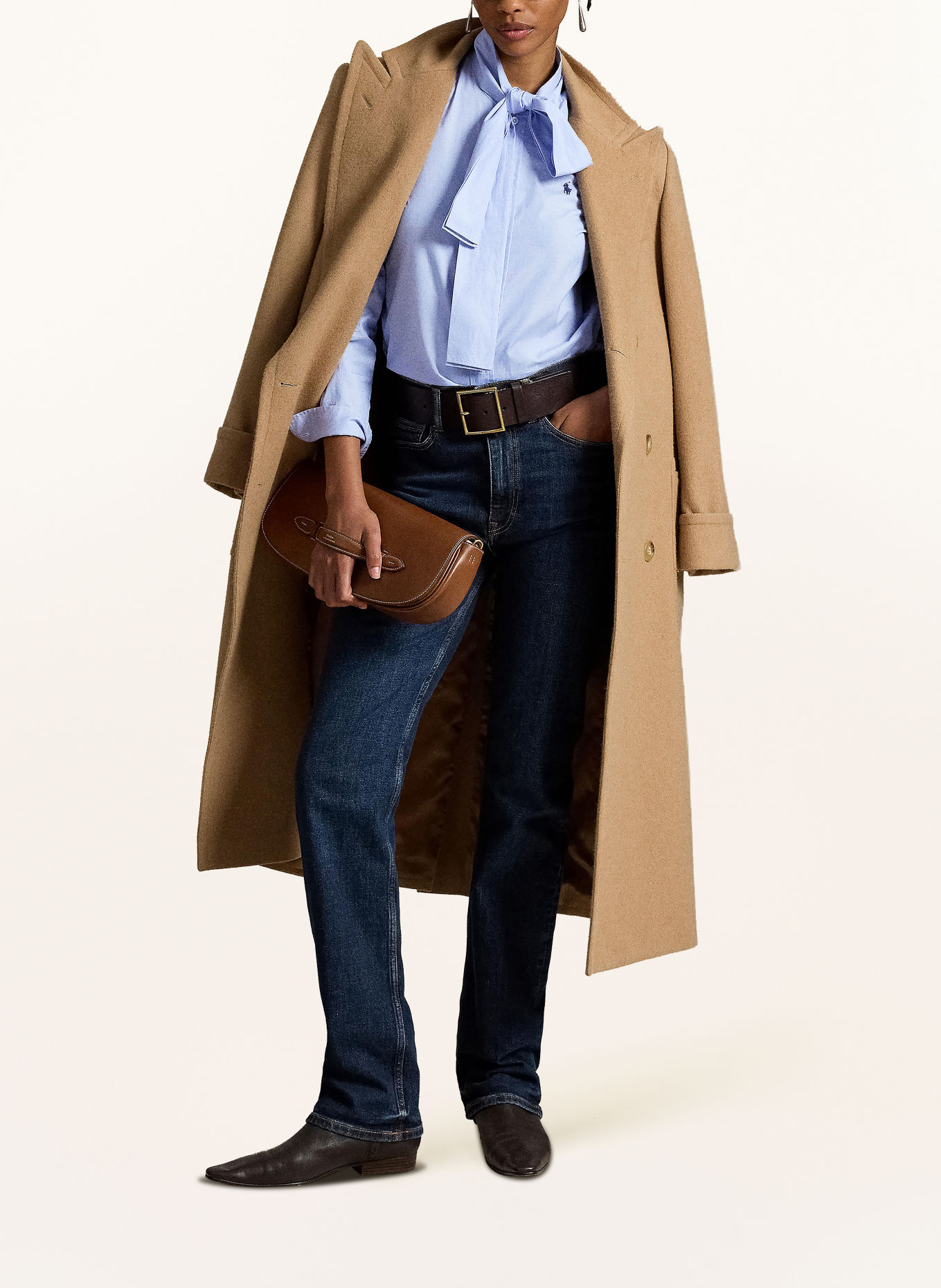 POLO RALPH LAUREN Schluppenbluse: HELLBLAU
