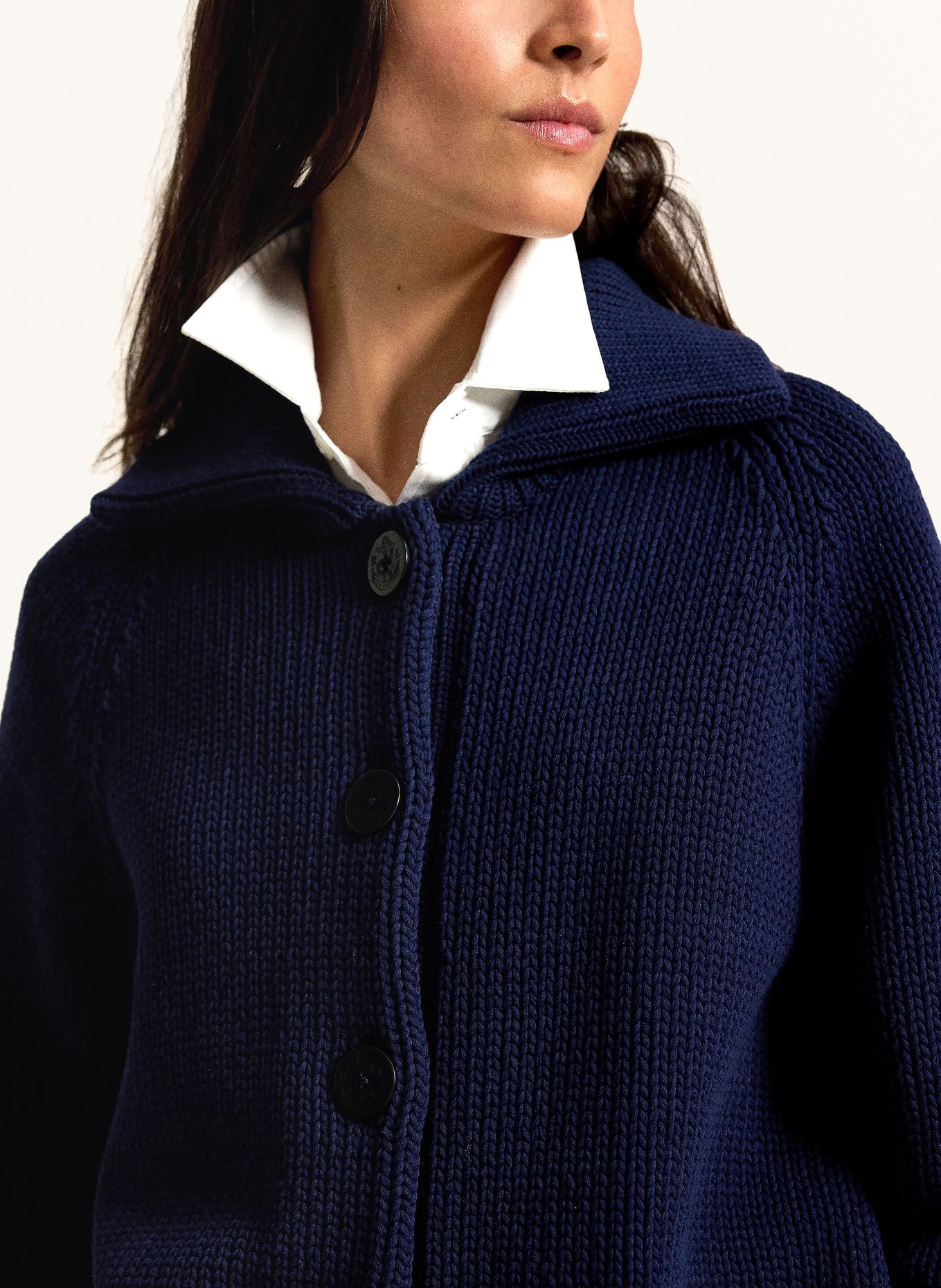 POLO RALPH LAUREN Strickjacke: DUNKELBLAU