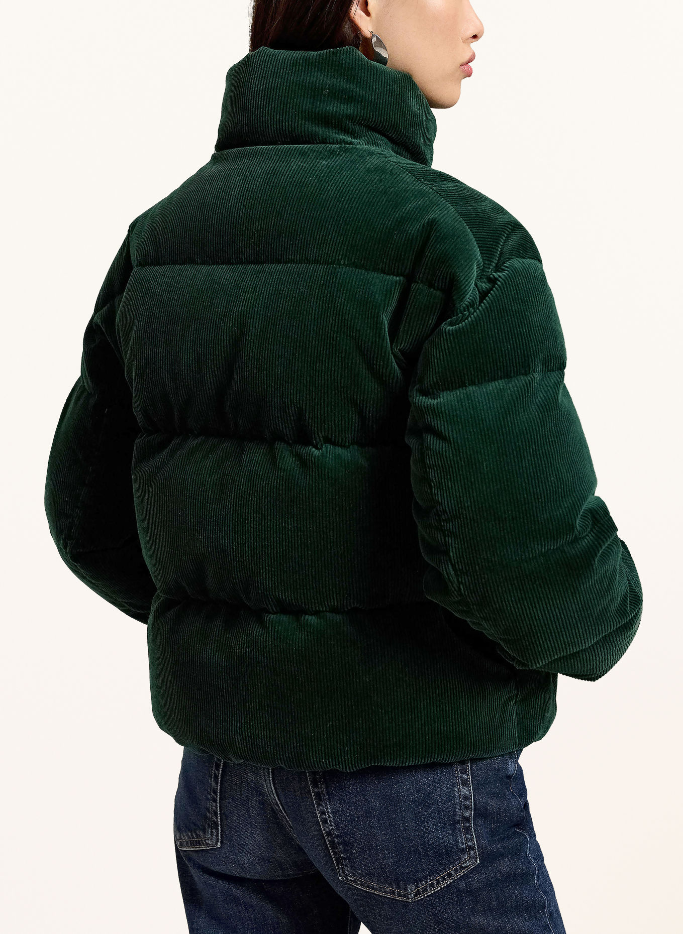 POLO RALPH LAUREN Doudoune en duvet en velours côtelé: GROEN