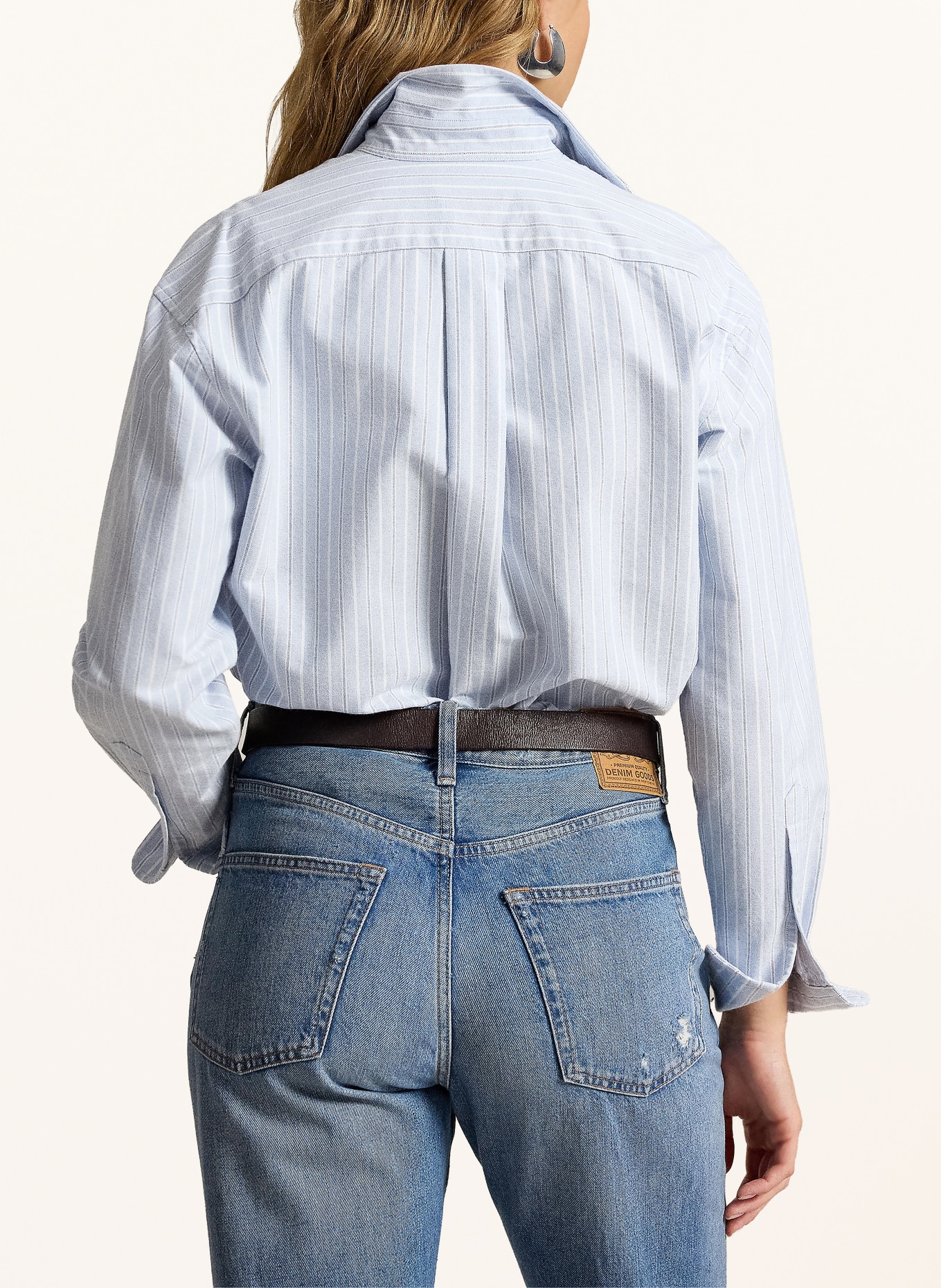 POLO RALPH LAUREN Hemdbluse: HELLBLAU / DUNKELBLAU / WEISS
