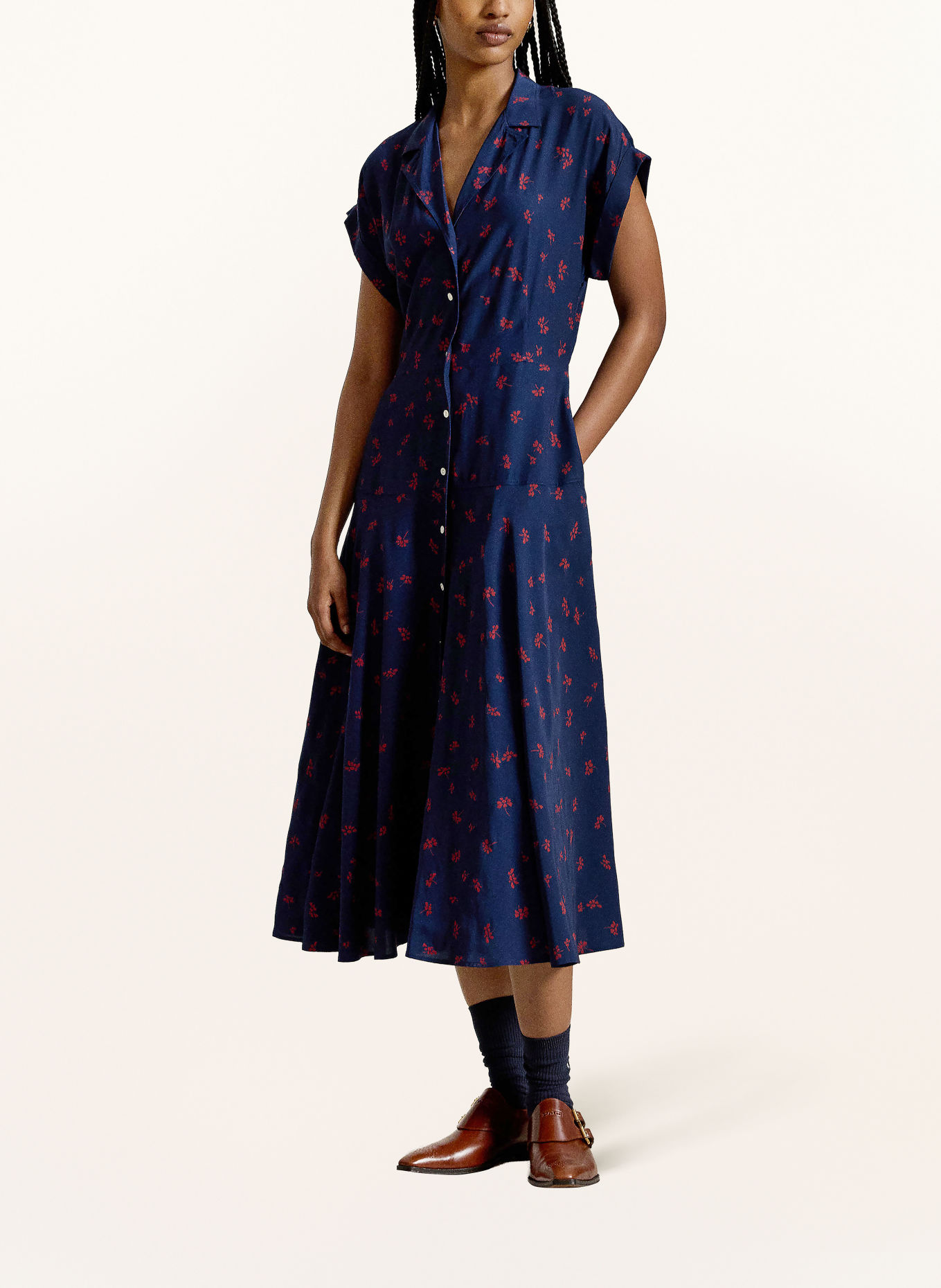 POLO RALPH LAUREN Dress: DARK BLUE / DARK RED