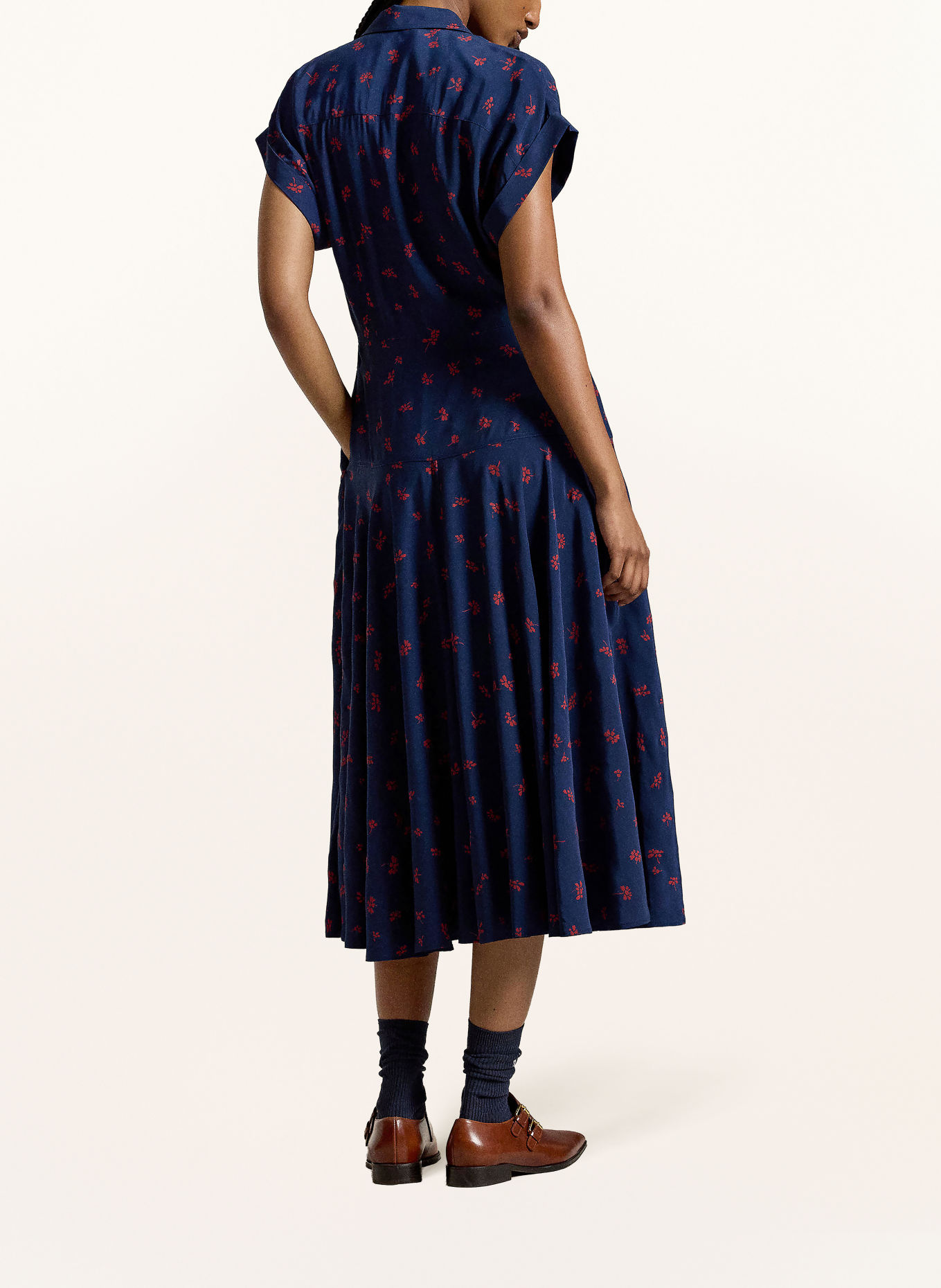 POLO RALPH LAUREN Dress: DARK BLUE / DARK RED