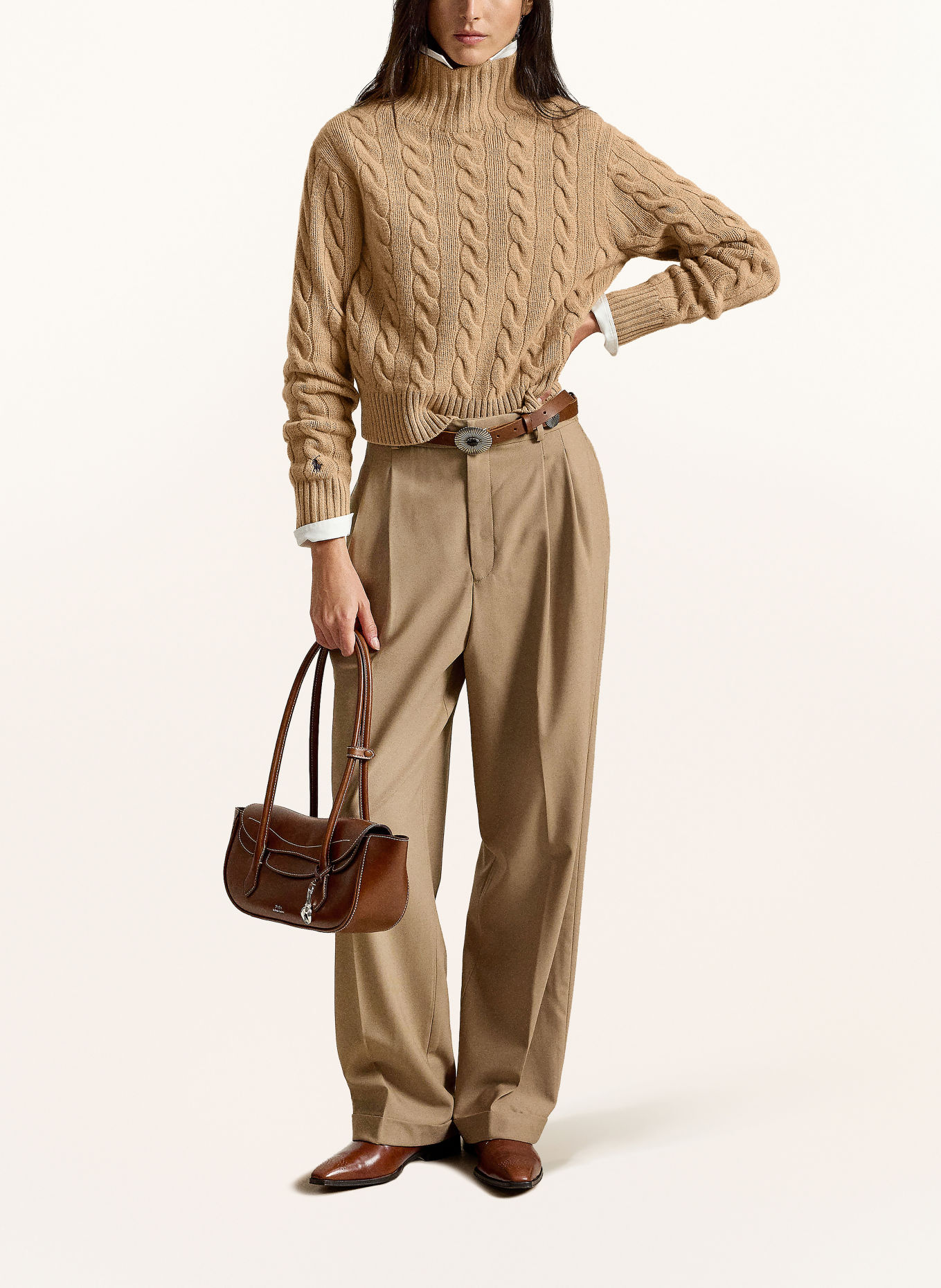 POLO RALPH LAUREN Pullover: CAMEL