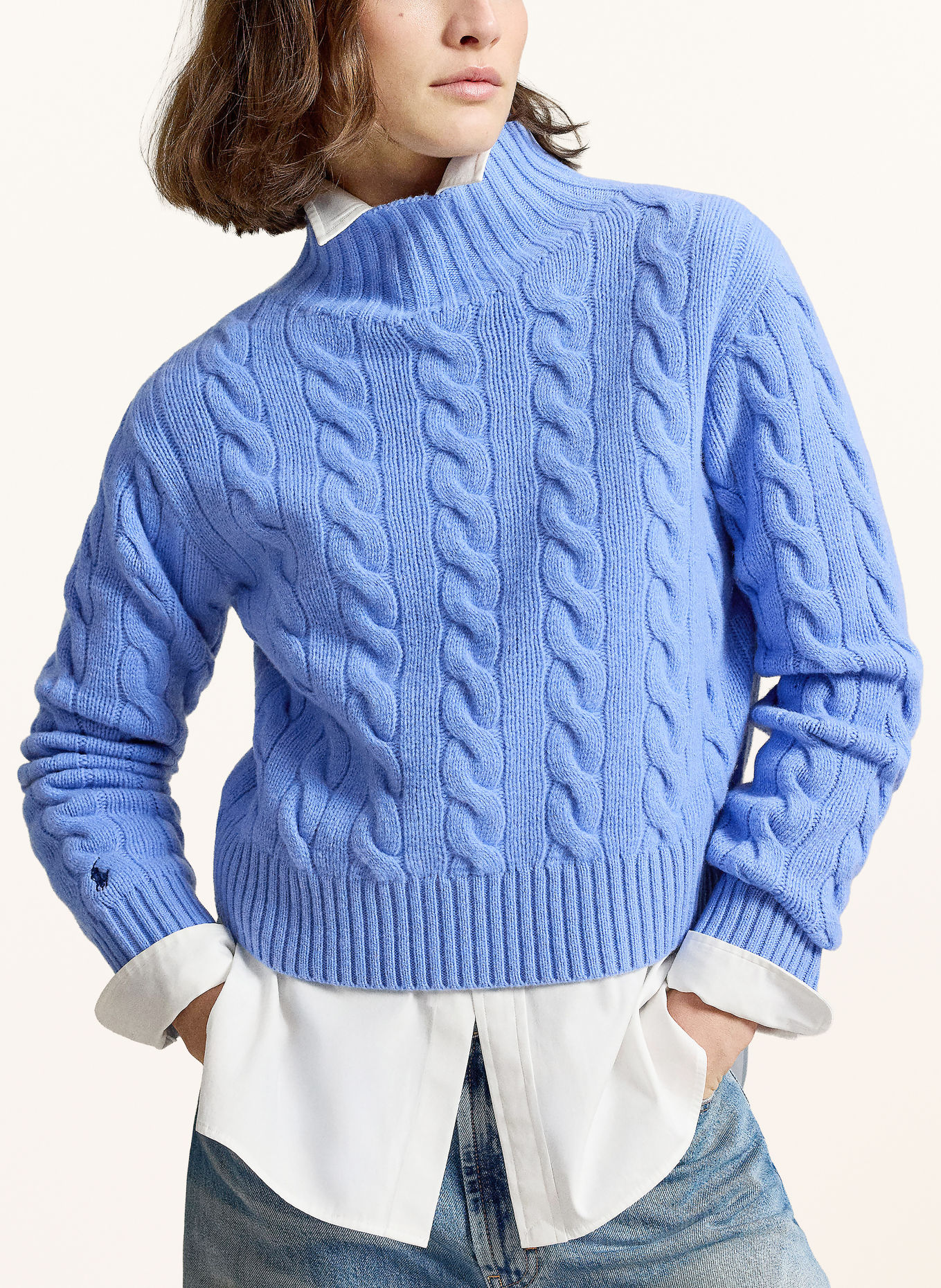 POLO RALPH LAUREN Pullover: HELLBLAU