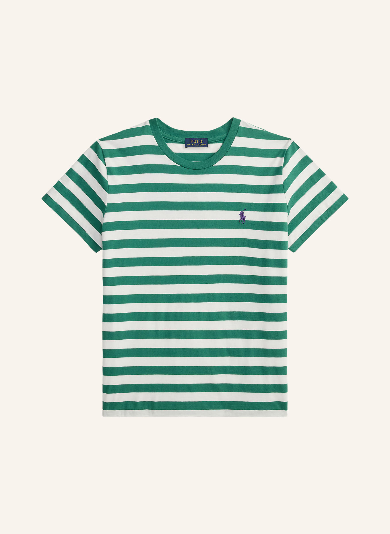 POLO RALPH LAUREN T-shirt: ZIELONY / BIAŁY
