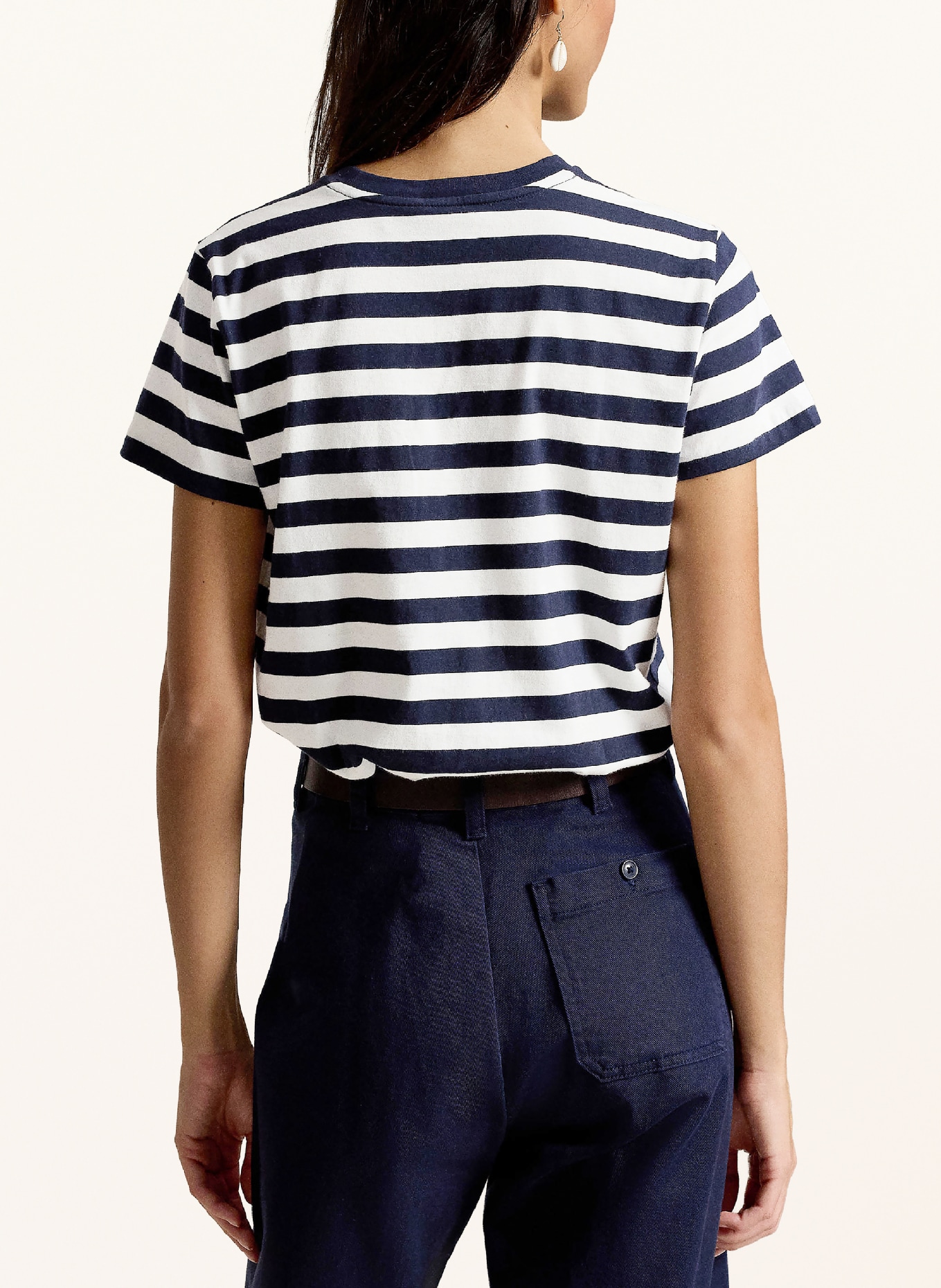POLO RALPH LAUREN T-Shirt: DUNKELBLAU / DUNKELROT / WEISS