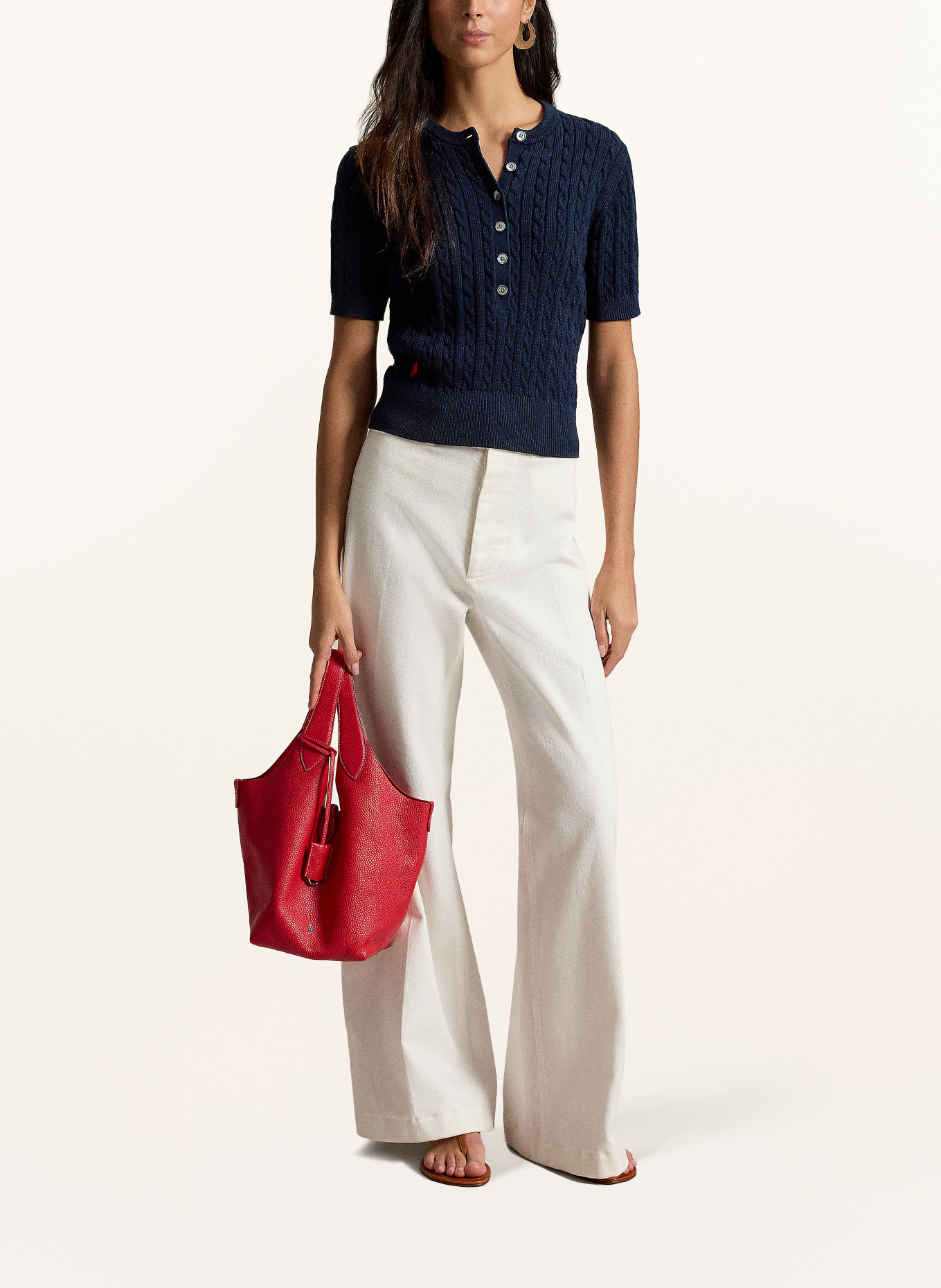 POLO RALPH LAUREN Gebreid shirt: DONKERBLAUW