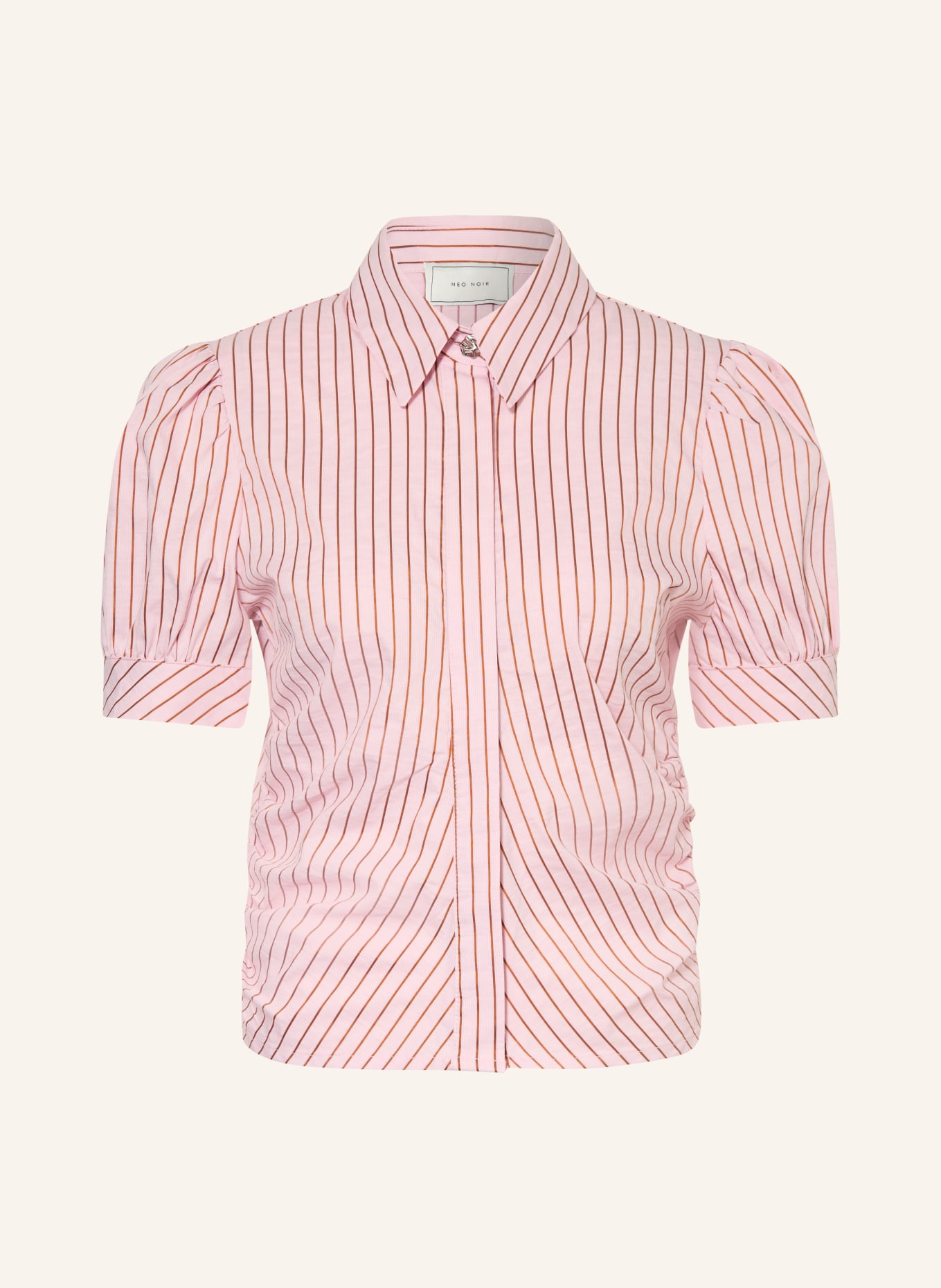 NEO NOIR Hemdbluse FRANNIE: PINK / BRAUN