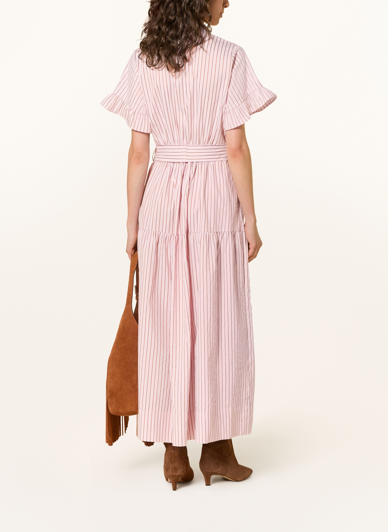 NEO NOIR NESSIE Dress: PINK / BROWN