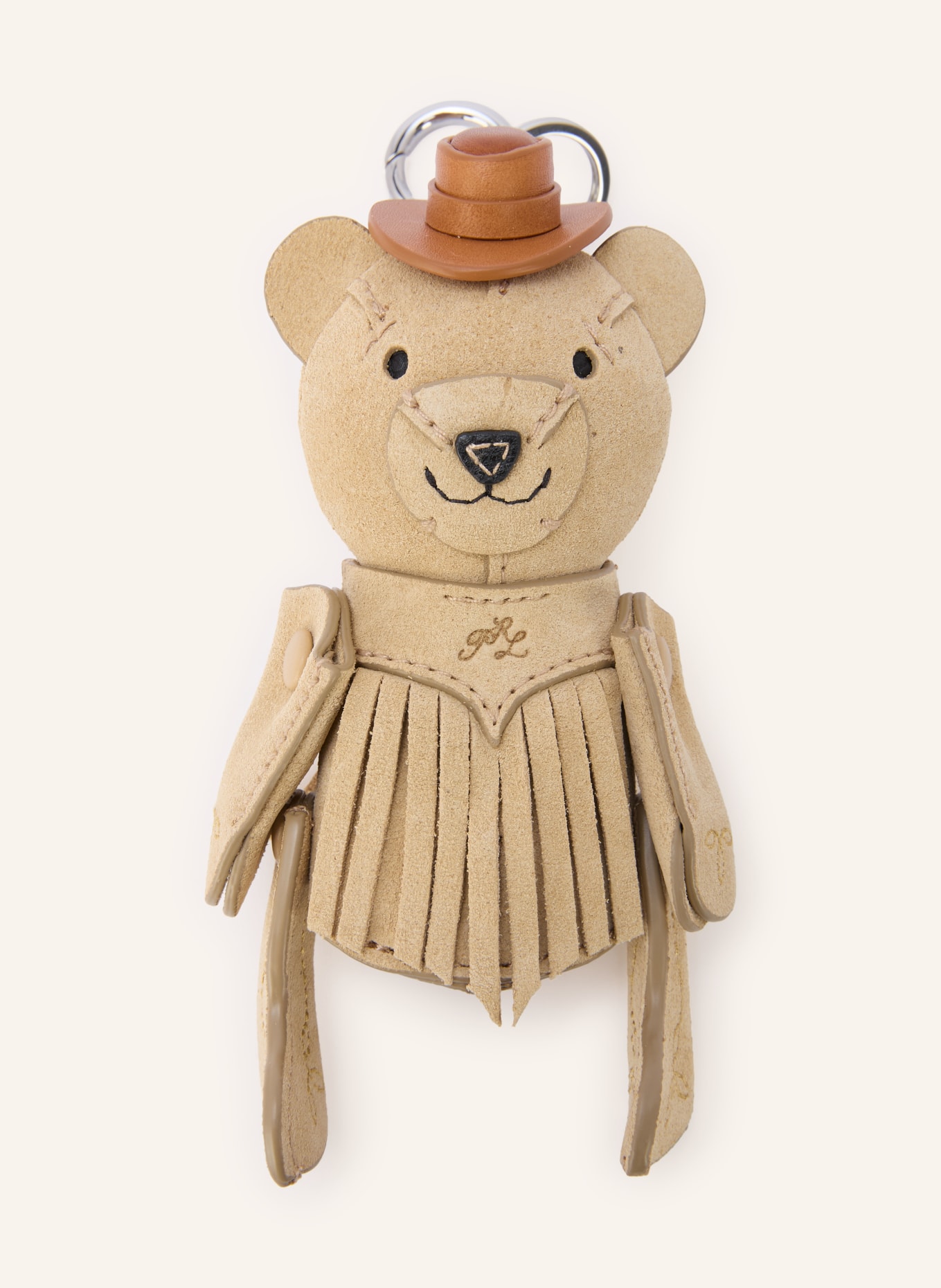 POLO RALPH LAUREN Tassenhanger BEAR: LICHTBRUIN / COGNAC