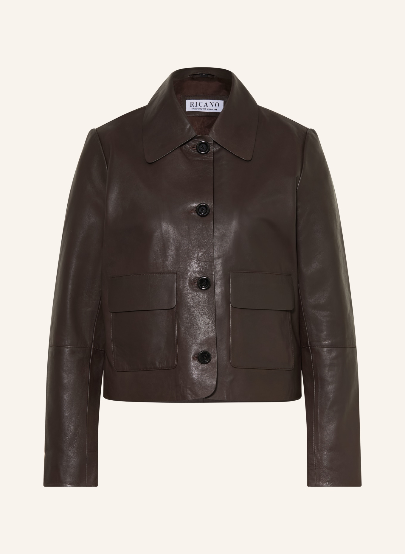RICANO Lederjacke PALOMA: DUNKELBRAUN