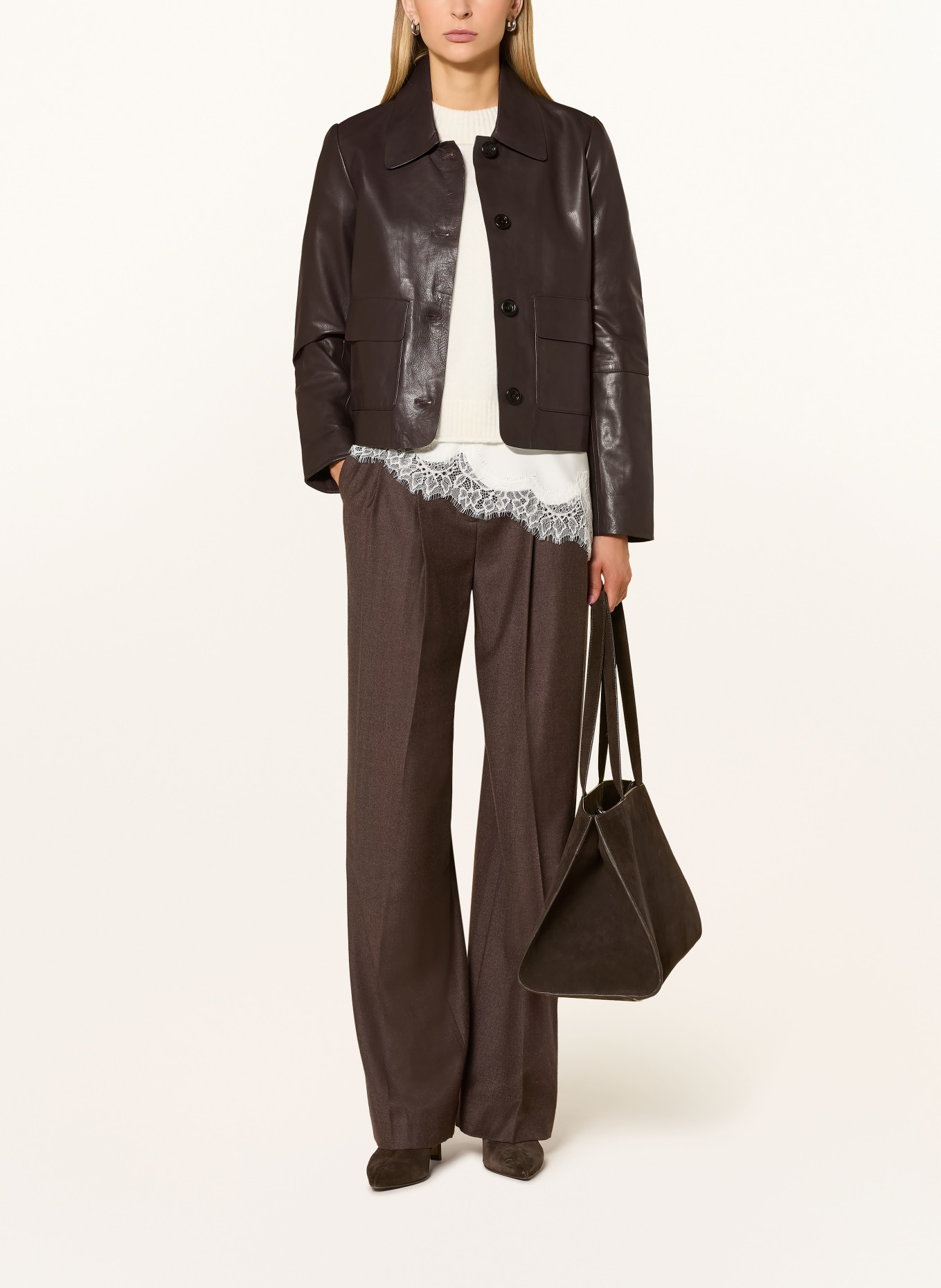 RICANO Lederjacke PALOMA: DUNKELBRAUN