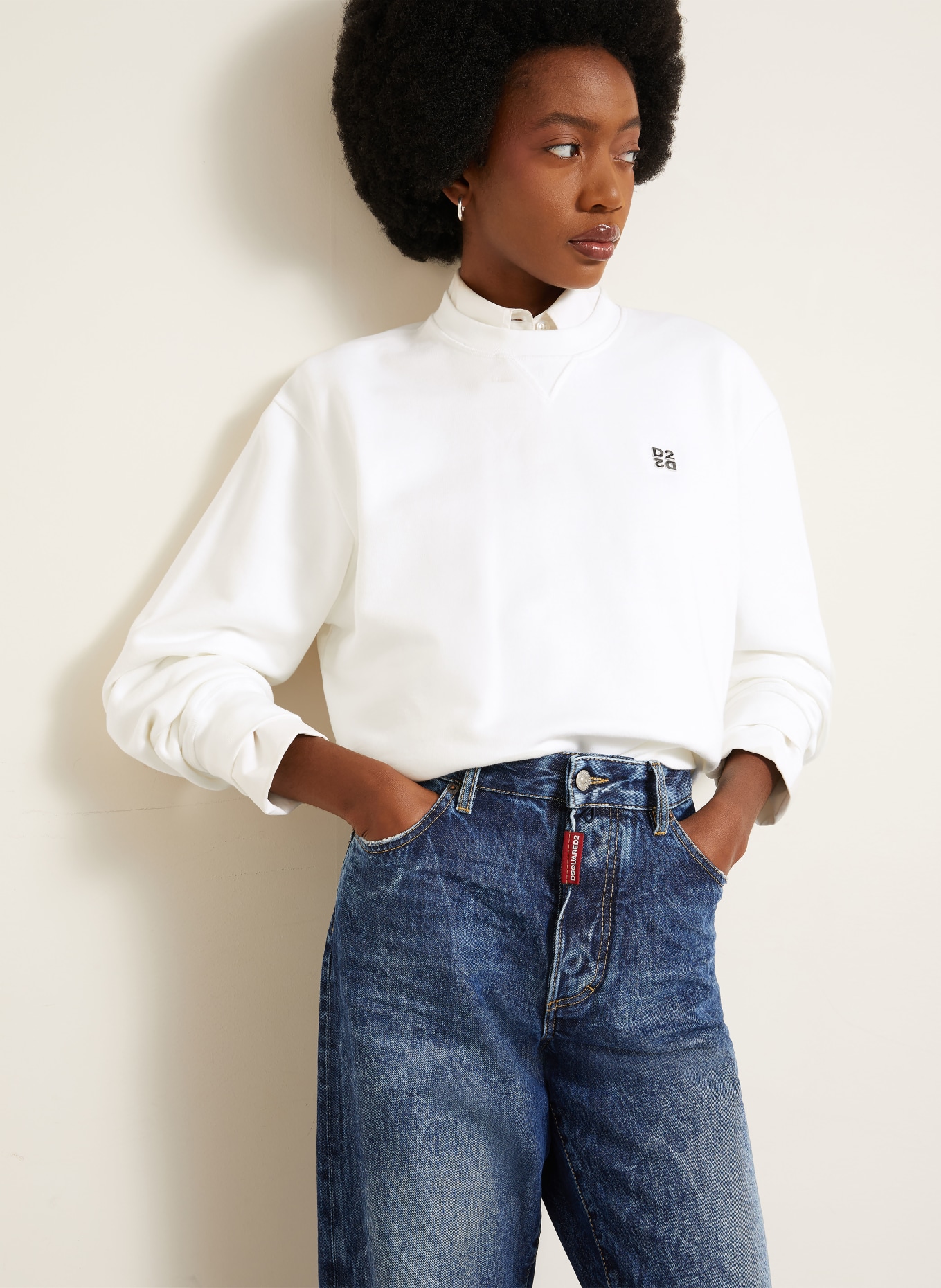 DSQUARED2 Sweatshirt: WHITE