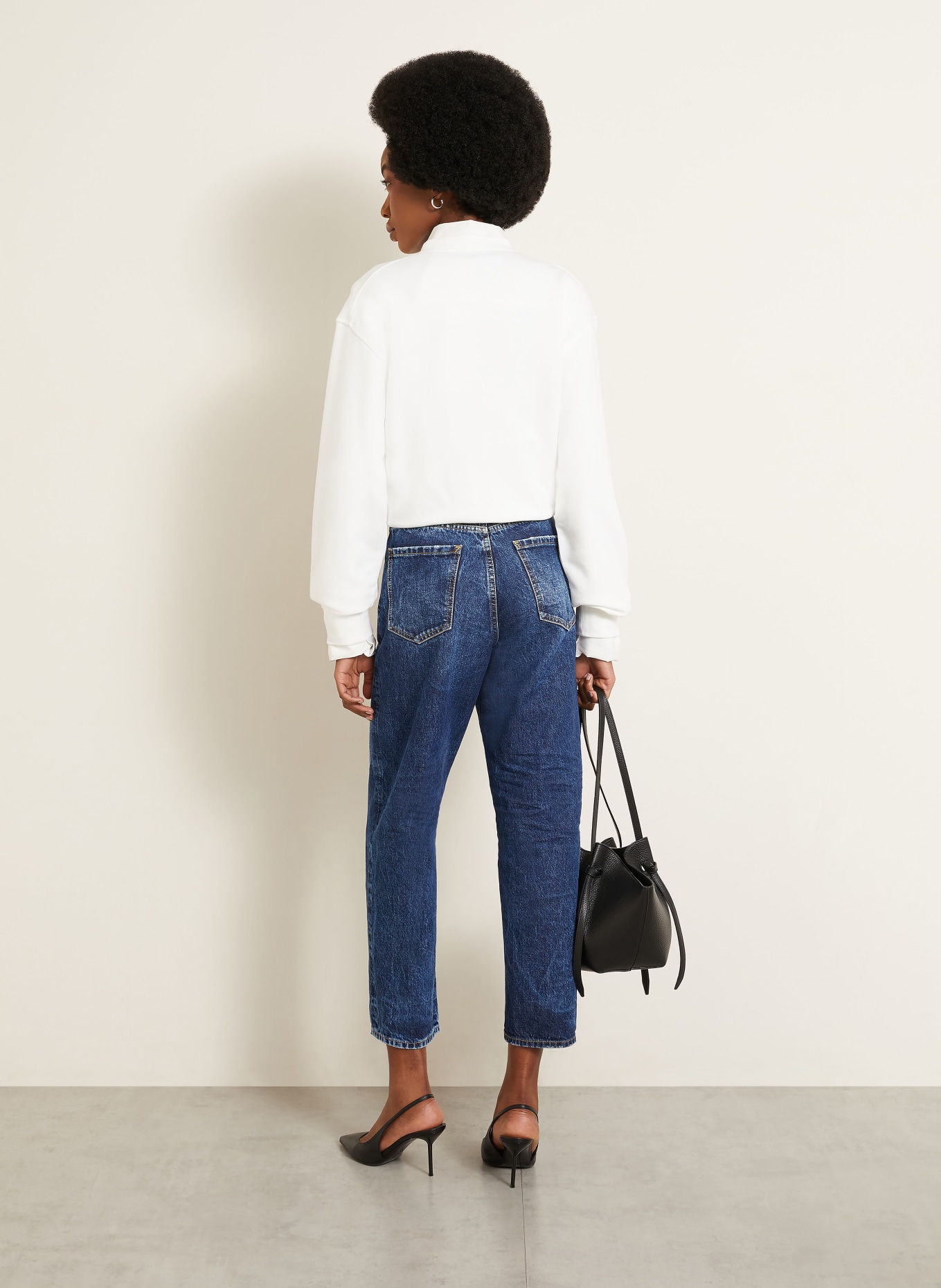 DSQUARED2 BOSTON Cropped jeans: 470 NAVY BLUE