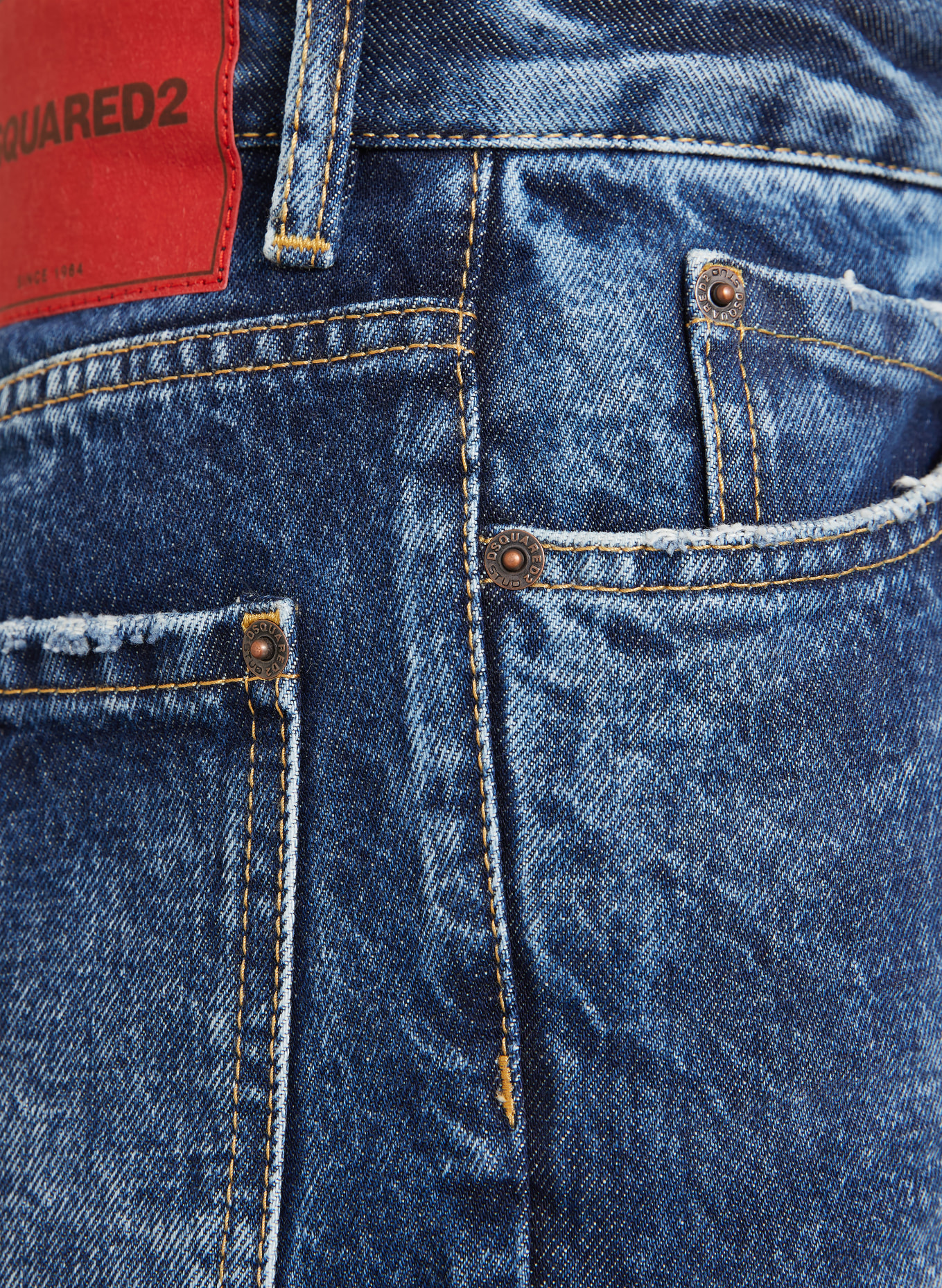DSQUARED2 BOSTON Cropped jeans: 470 NAVY BLUE