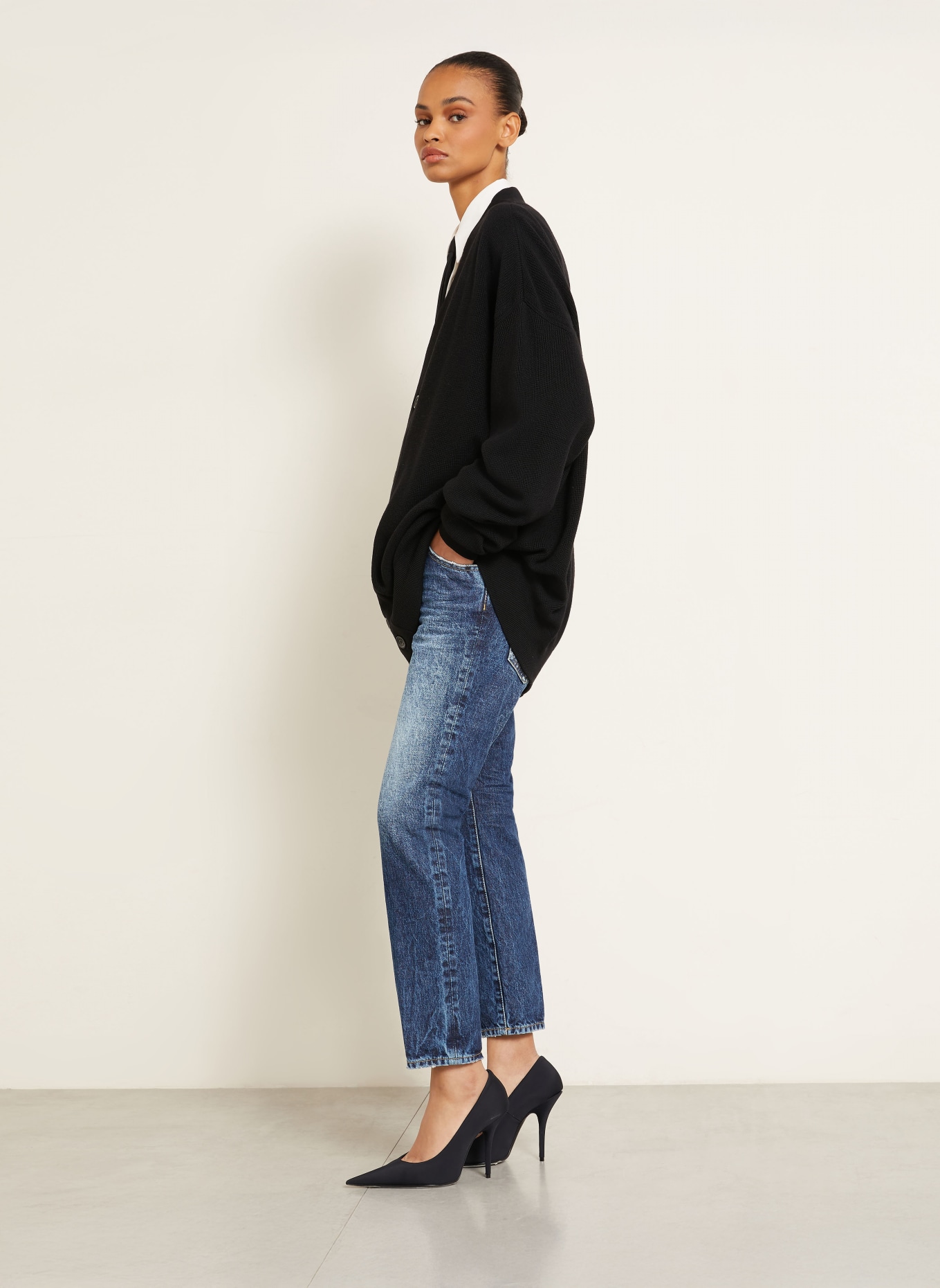 DSQUARED2 Jean cropped TEDDY: 470 NAVY BLUE