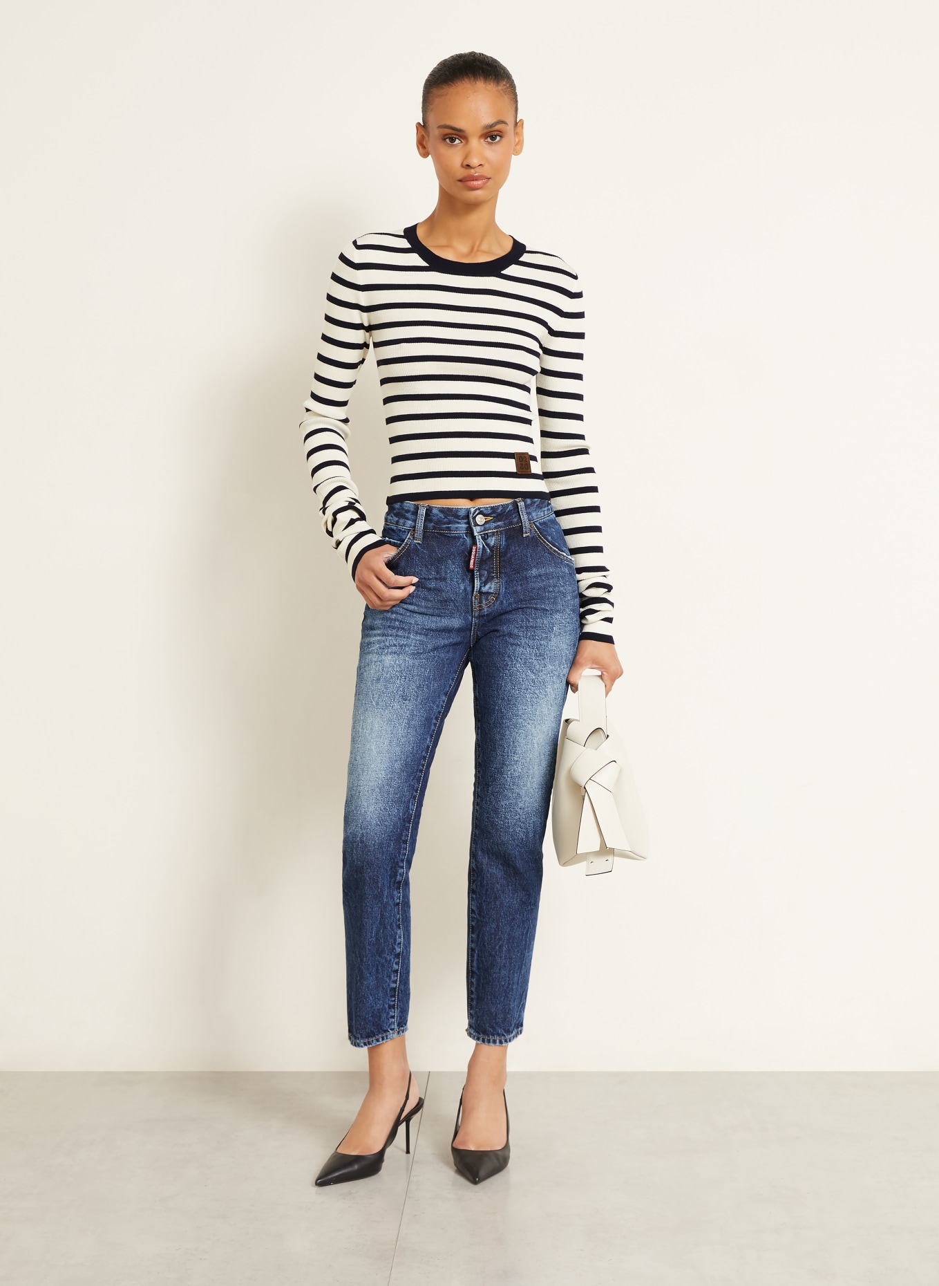 DSQUARED2 Pull: ÉCRU / NOIR