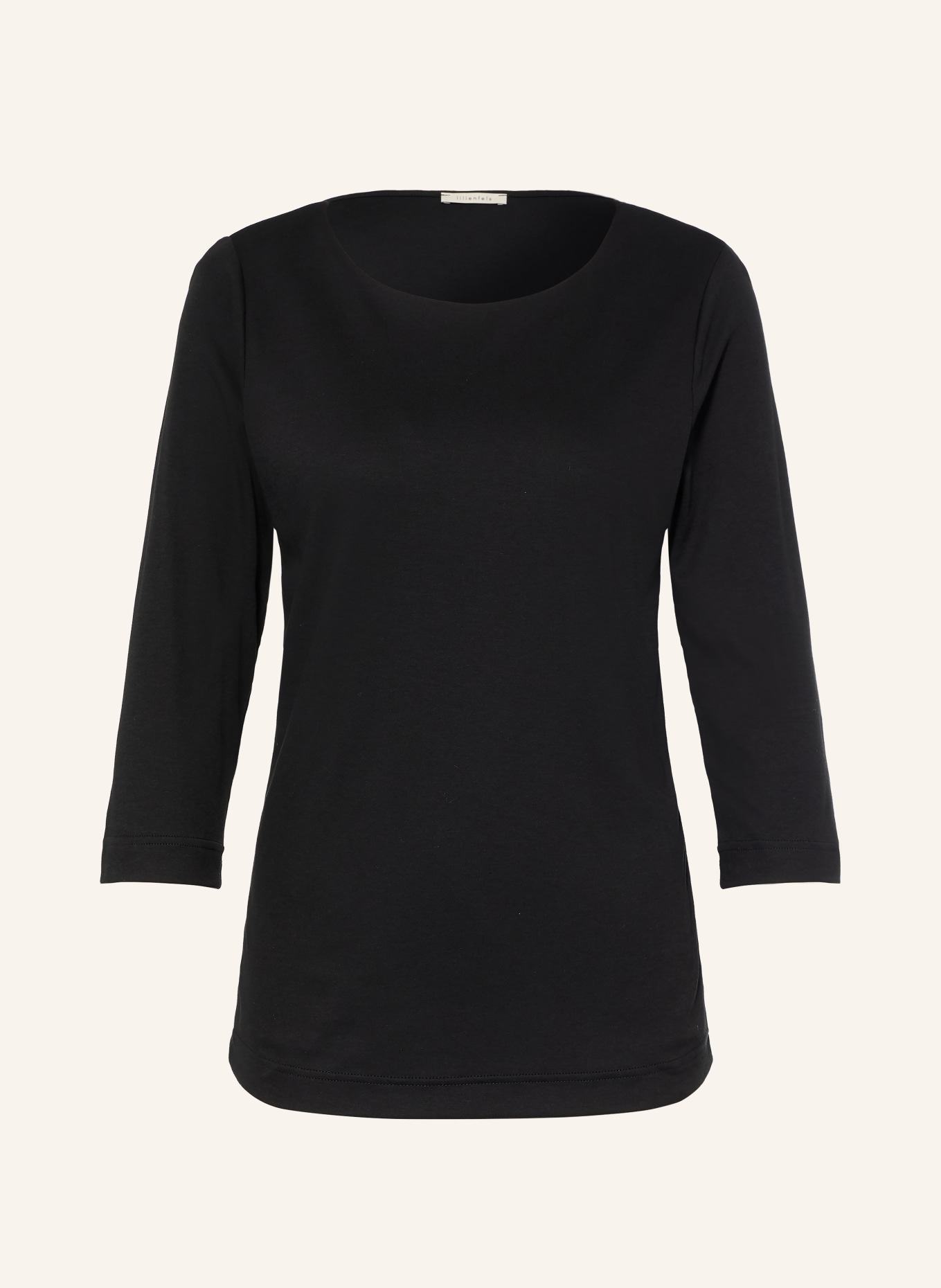 lilienfels Shirt mit 3/4-Arm: SCHWARZ