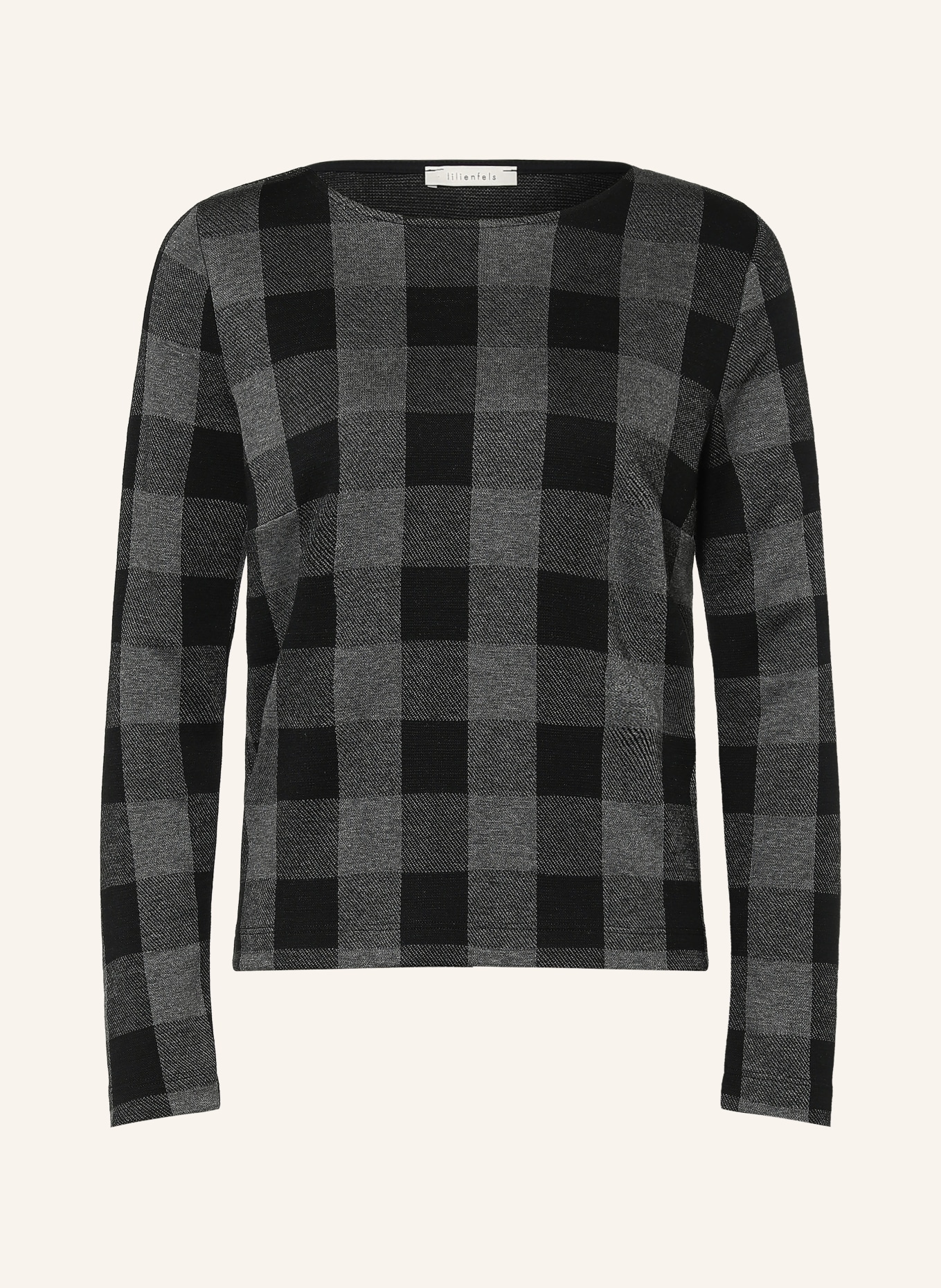 lilienfels Longsleeve: SCHWARZ / GRAU