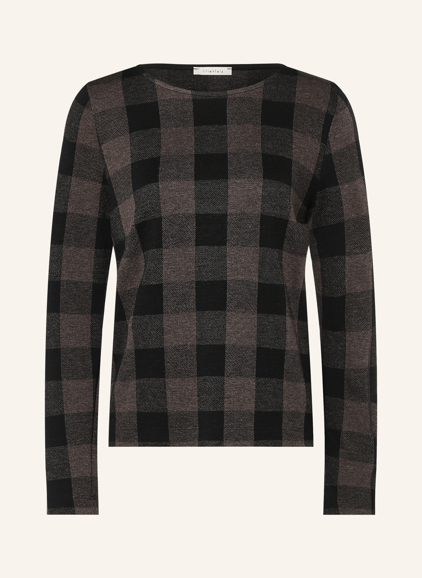 lilienfels Longsleeve: SCHWARZ / DUNKELBRAUN
