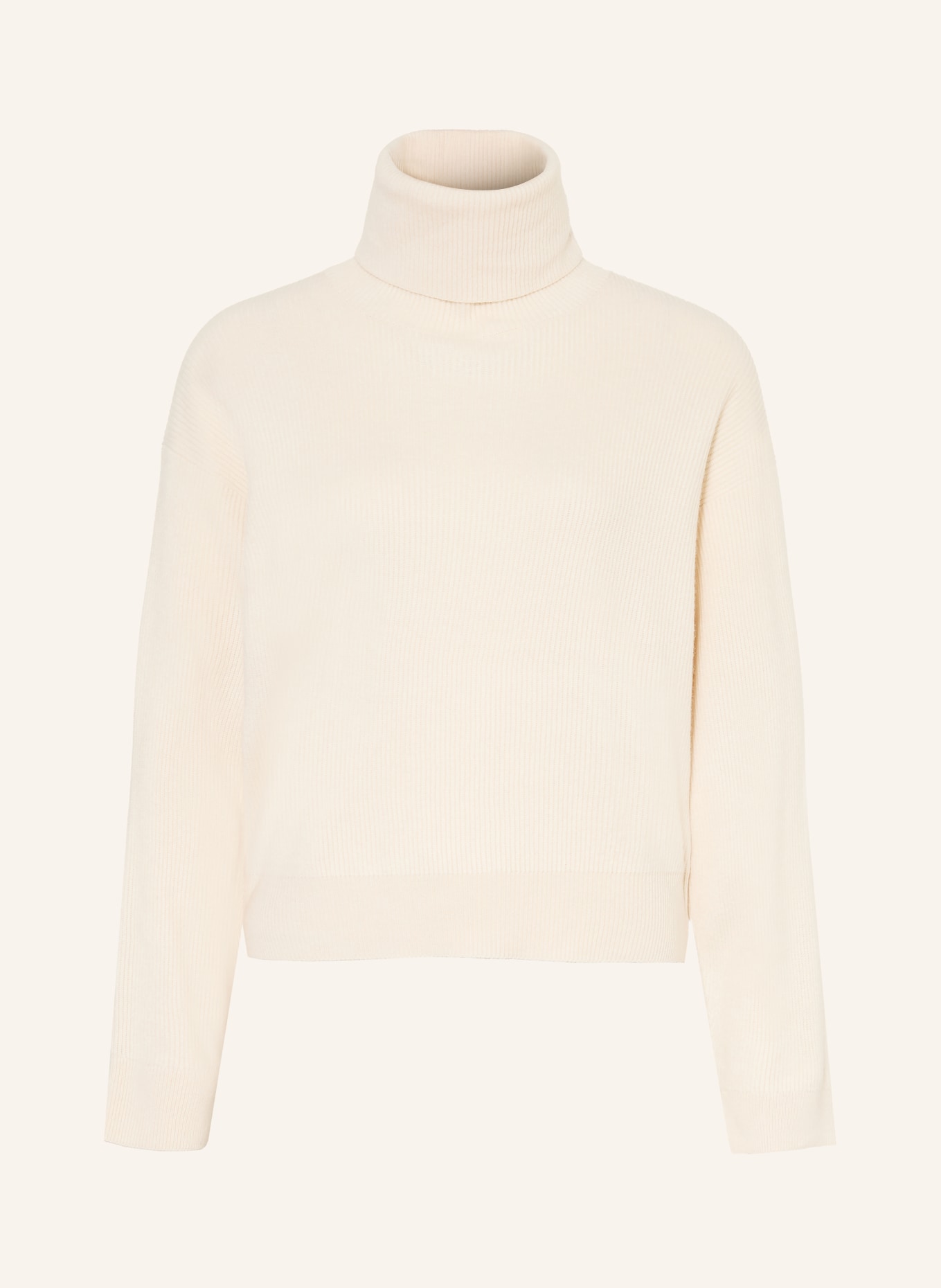BRUNELLO CUCINELLI Rollkragenpullover mit Cashmere: CREME