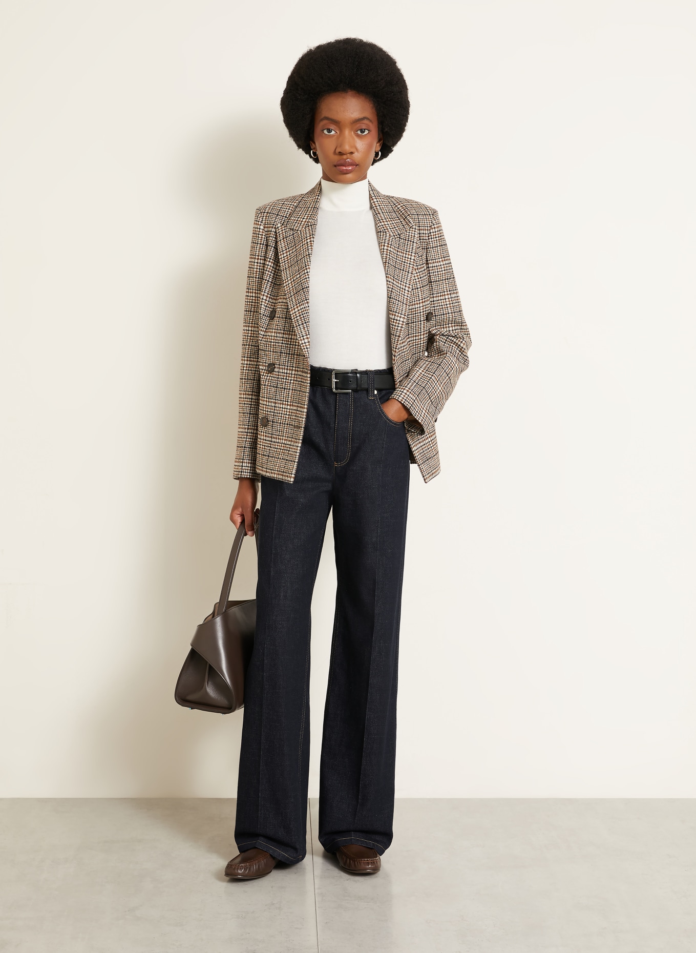 BRUNELLO CUCINELLI Wide Leg Jeans: C001 blue