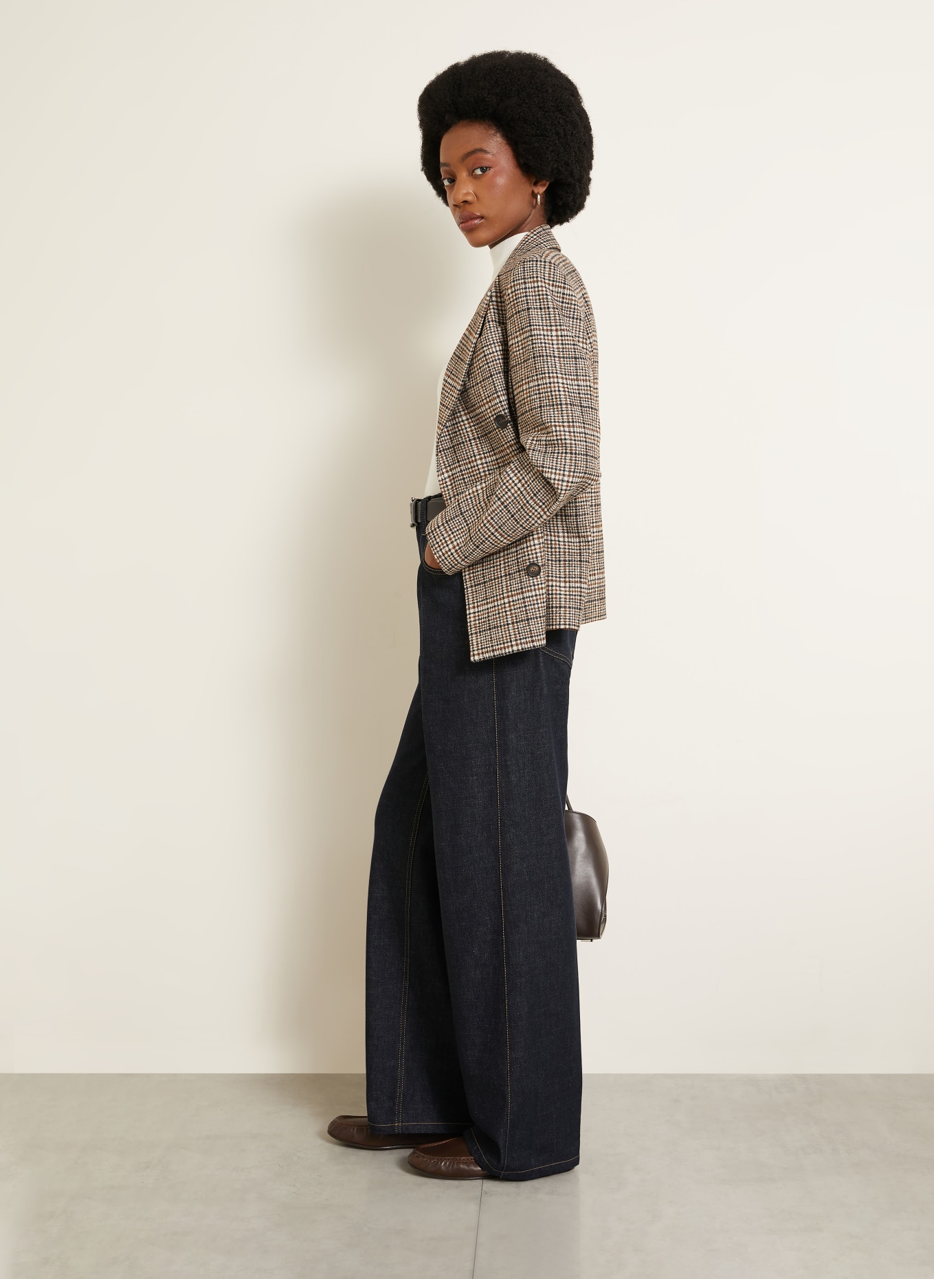 BRUNELLO CUCINELLI Wide Leg Jeans: C001 blue