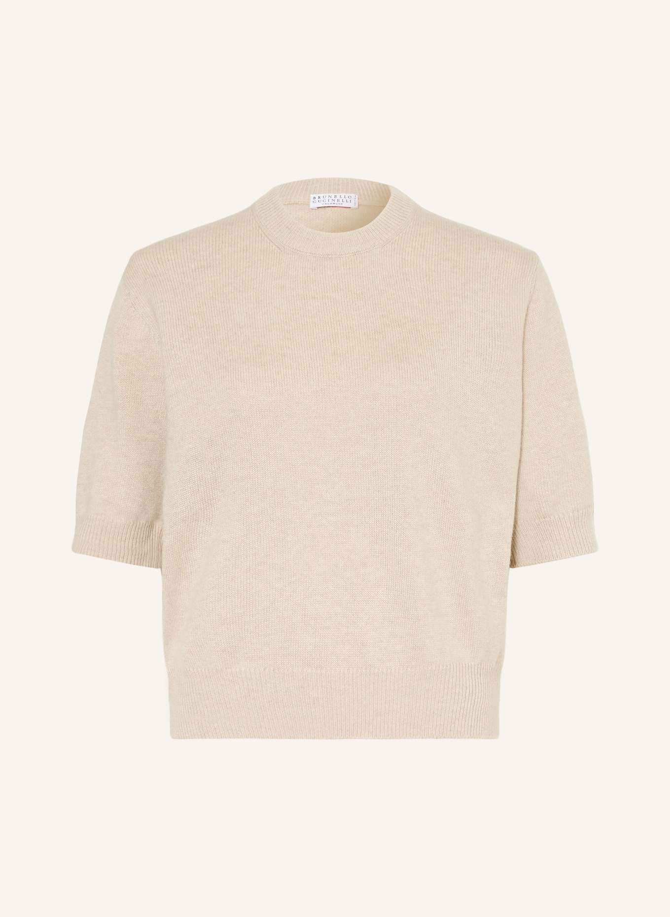 BRUNELLO CUCINELLI Strickshirt aus Cashmere: BEIGE