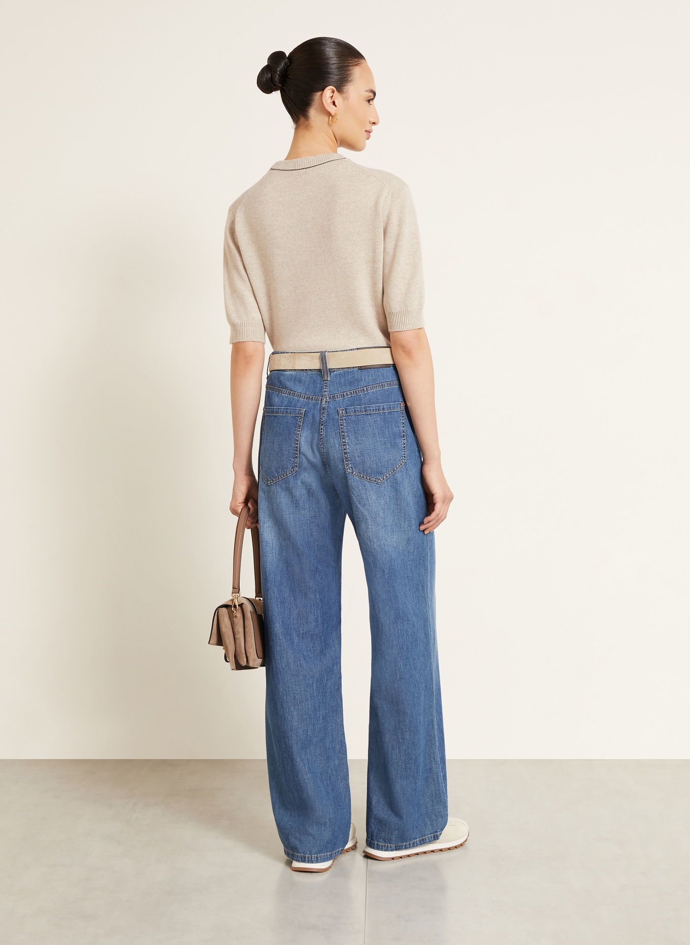 BRUNELLO CUCINELLI Strickshirt aus Cashmere: BEIGE