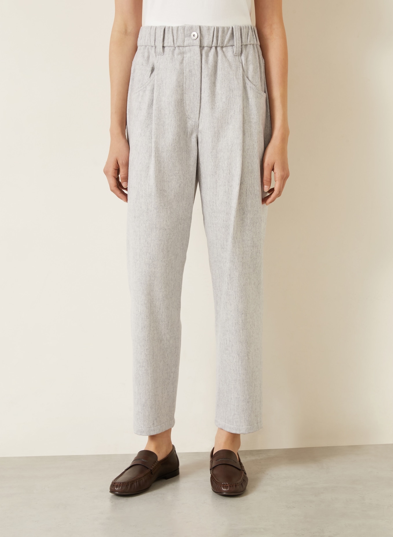 BRUNELLO CUCINELLI Hose: HELLGRAU