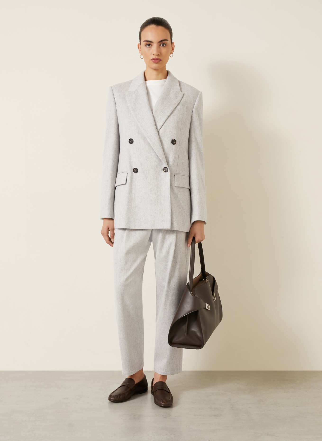 BRUNELLO CUCINELLI Longblazer: HELLGRAU
