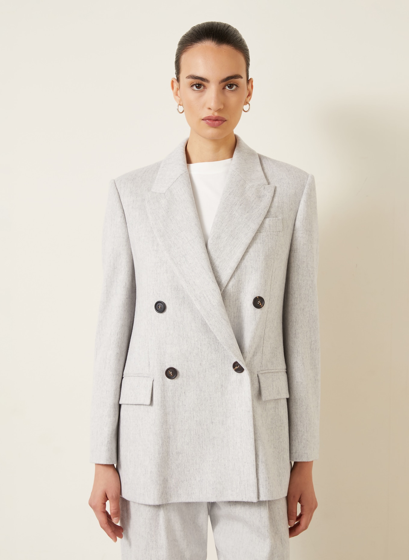 BRUNELLO CUCINELLI Longblazer: HELLGRAU