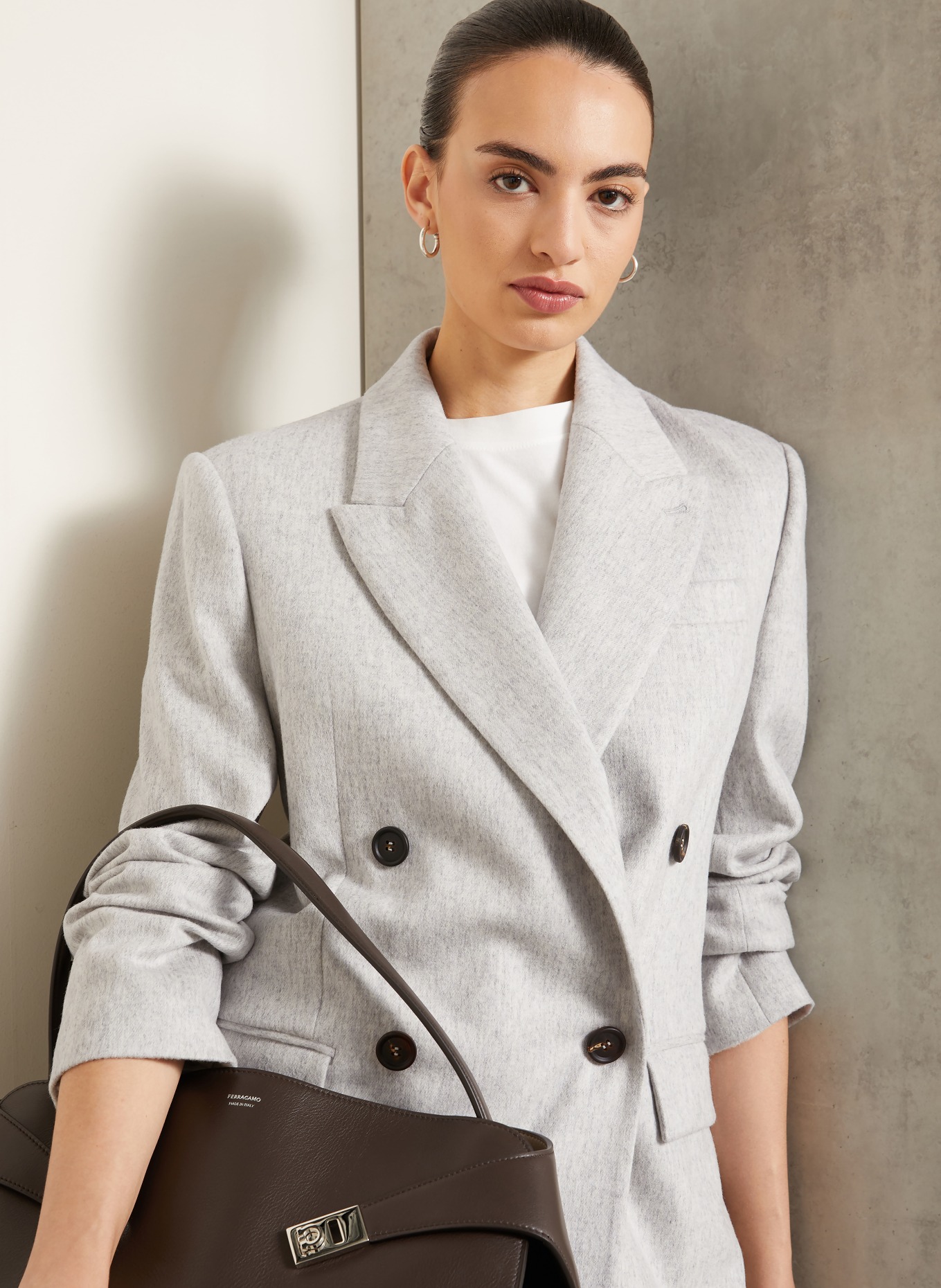 BRUNELLO CUCINELLI Longblazer: HELLGRAU