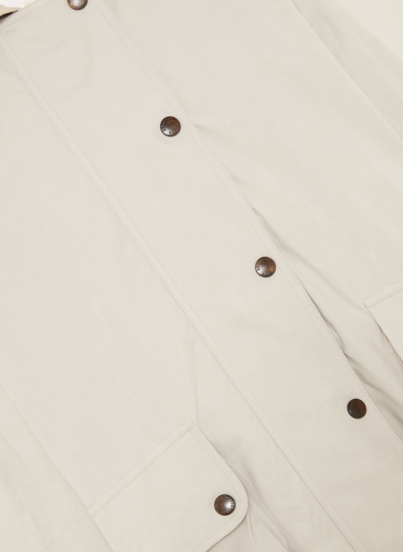BRUNELLO CUCINELLI Veste en mélange de matières: CRÈME / BEIGE