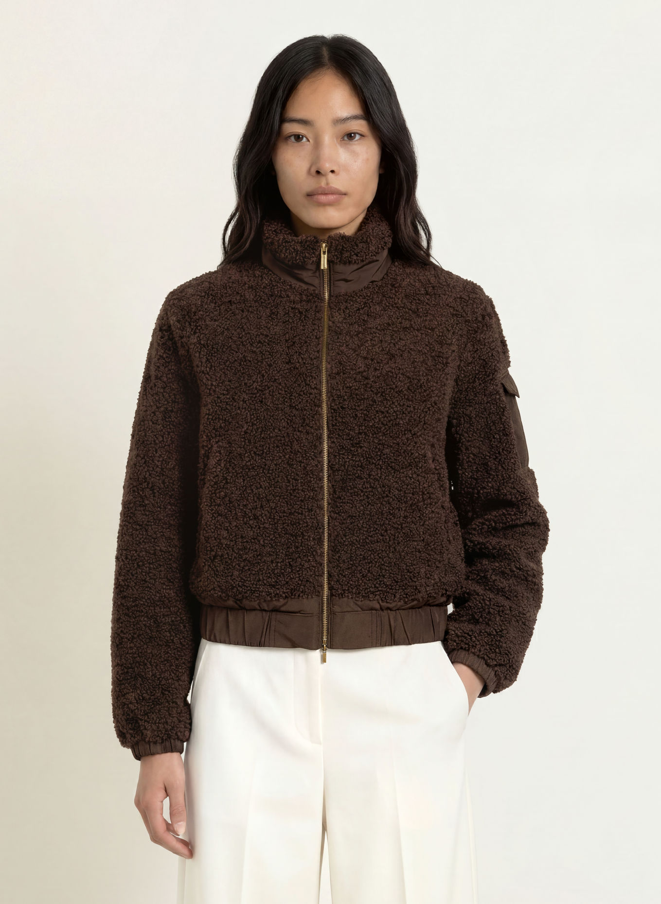darling harbour Teddyjas van gemengde materialen: DARK BROWN