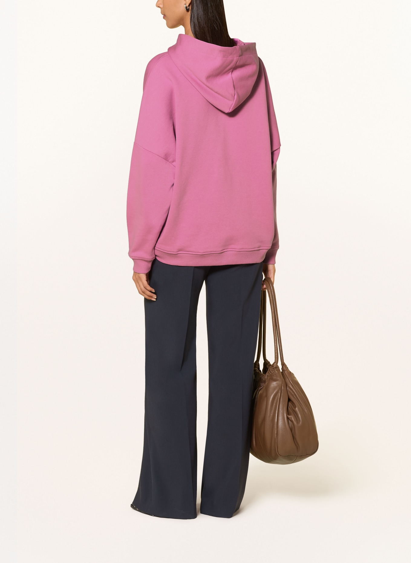 miss goodlife Sequin Hoodie: PINK / PINK / NEON ORANGE