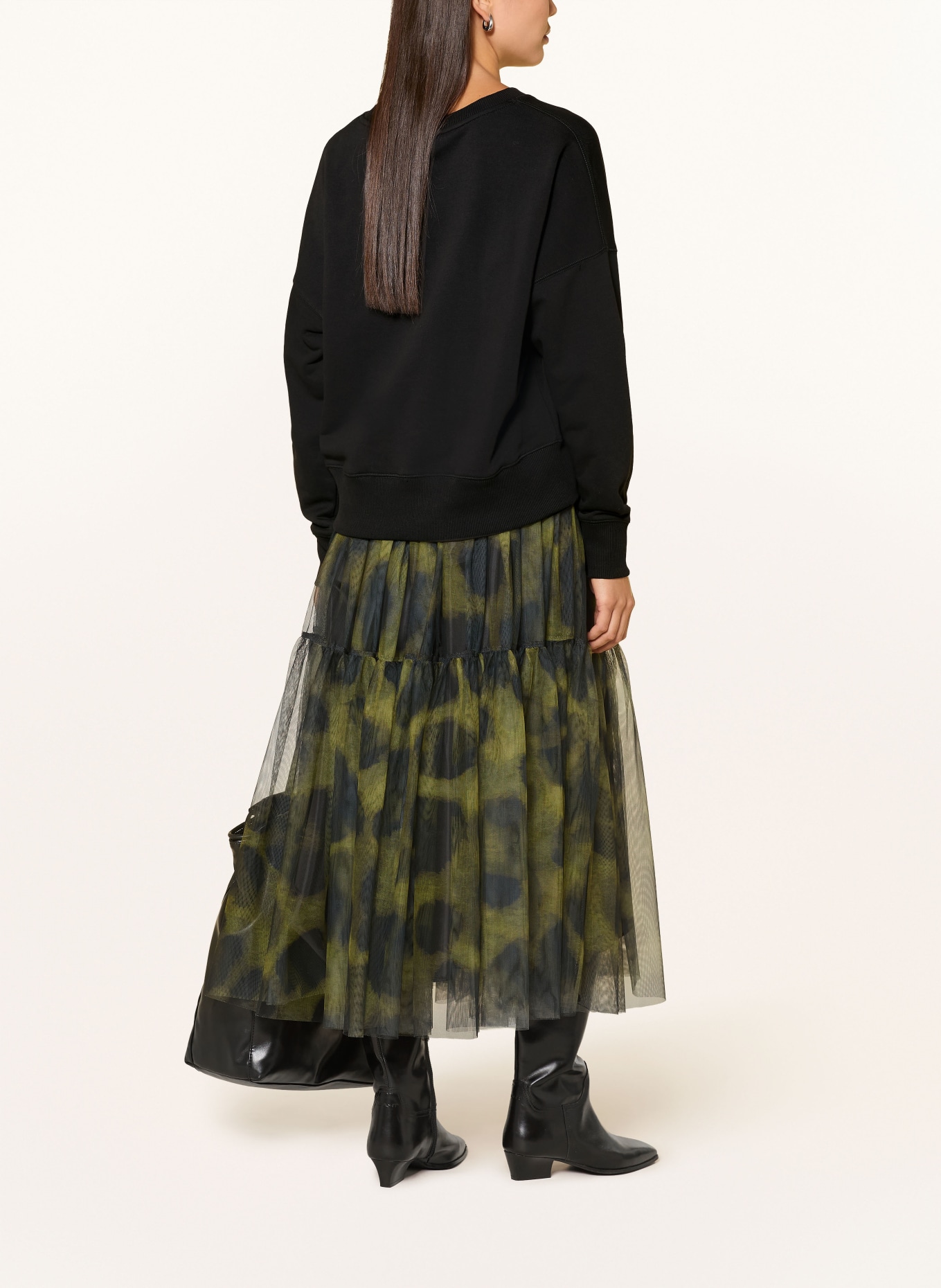 miss goodlife Sequin Sweatshirt: BLACK