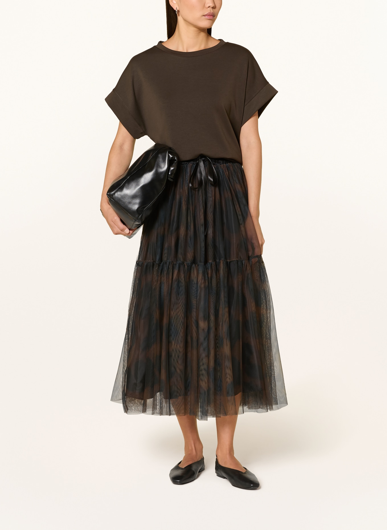 miss goodlife Tule rok: MARRON FONCÉ / DONKERBLAUW