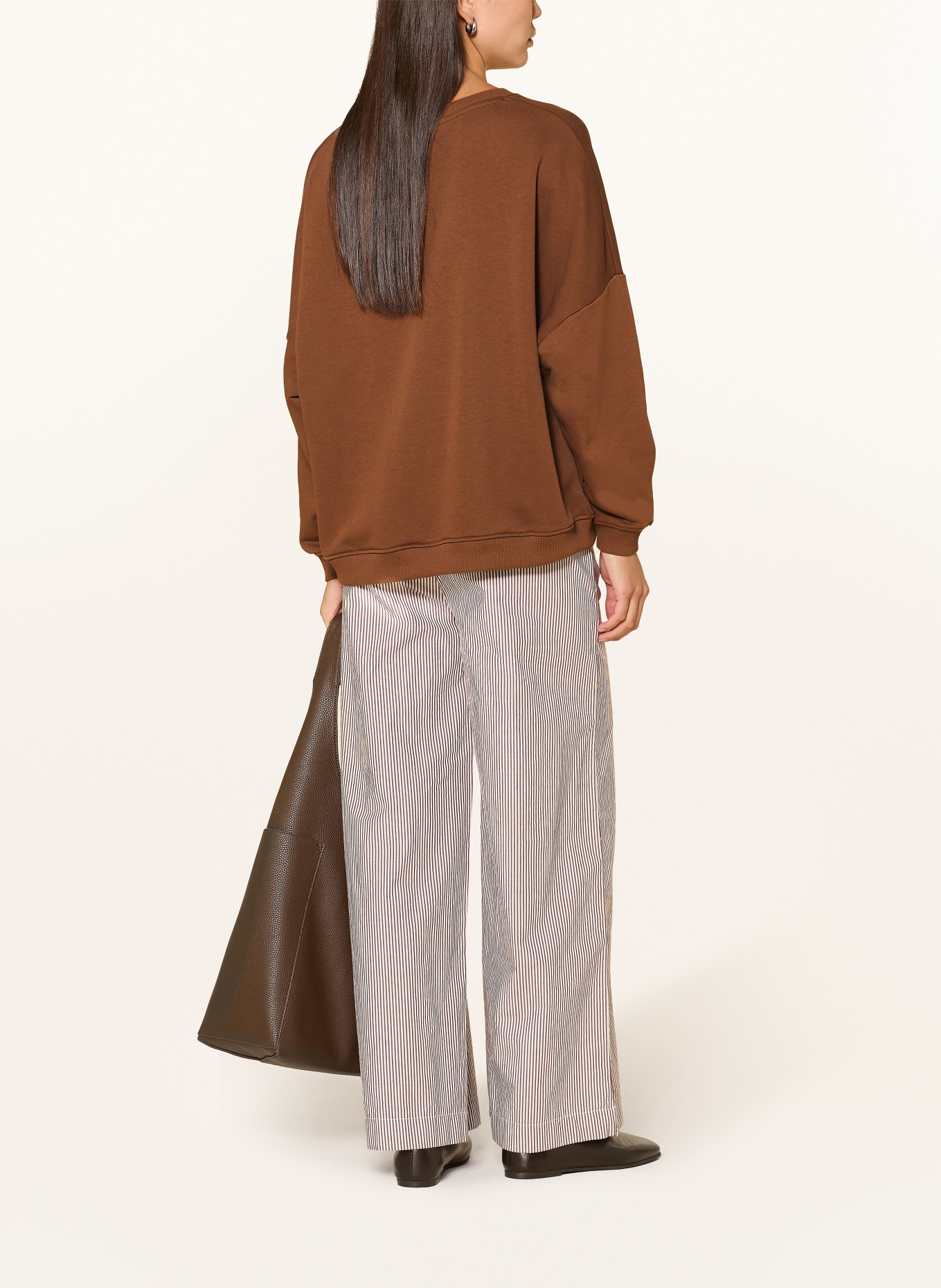 miss goodlife Sweatshirt: BROWN / ROSE / NEON ORANGE