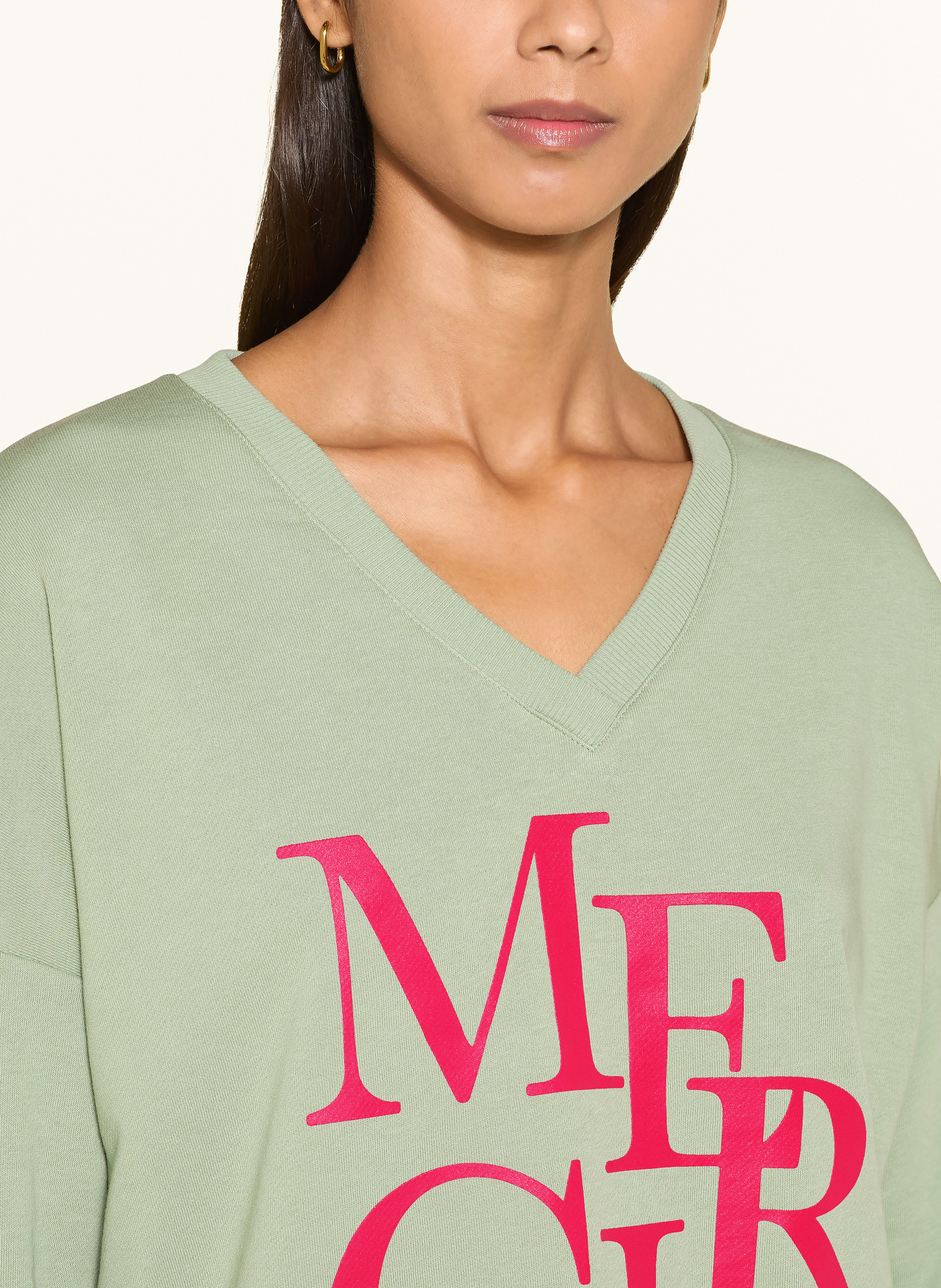 miss goodlife Sweatshirt: VERT CLAIR / ROUGE FONCÉ / JAUNE FLUO