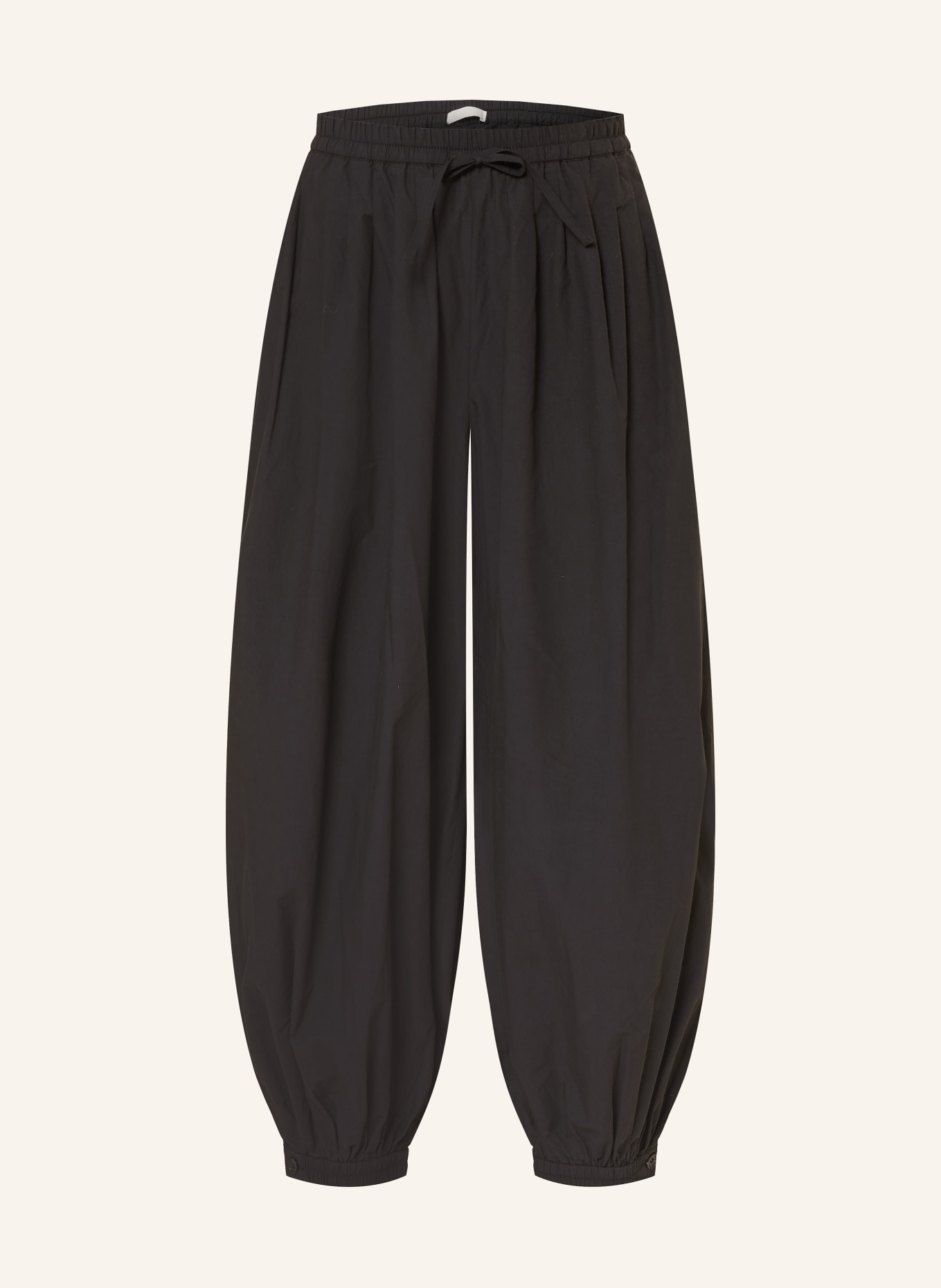 ARKET 7/8-length trousers: BLACK