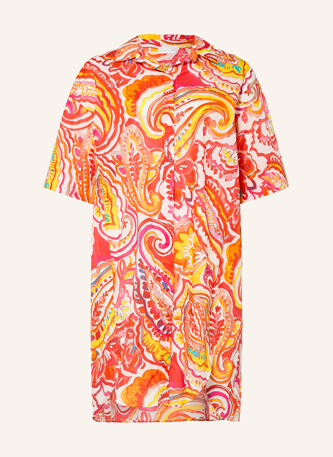 Charmline Robe de plage SUMMER INFUSION: ROUGE / ÉCRU / JAUNE