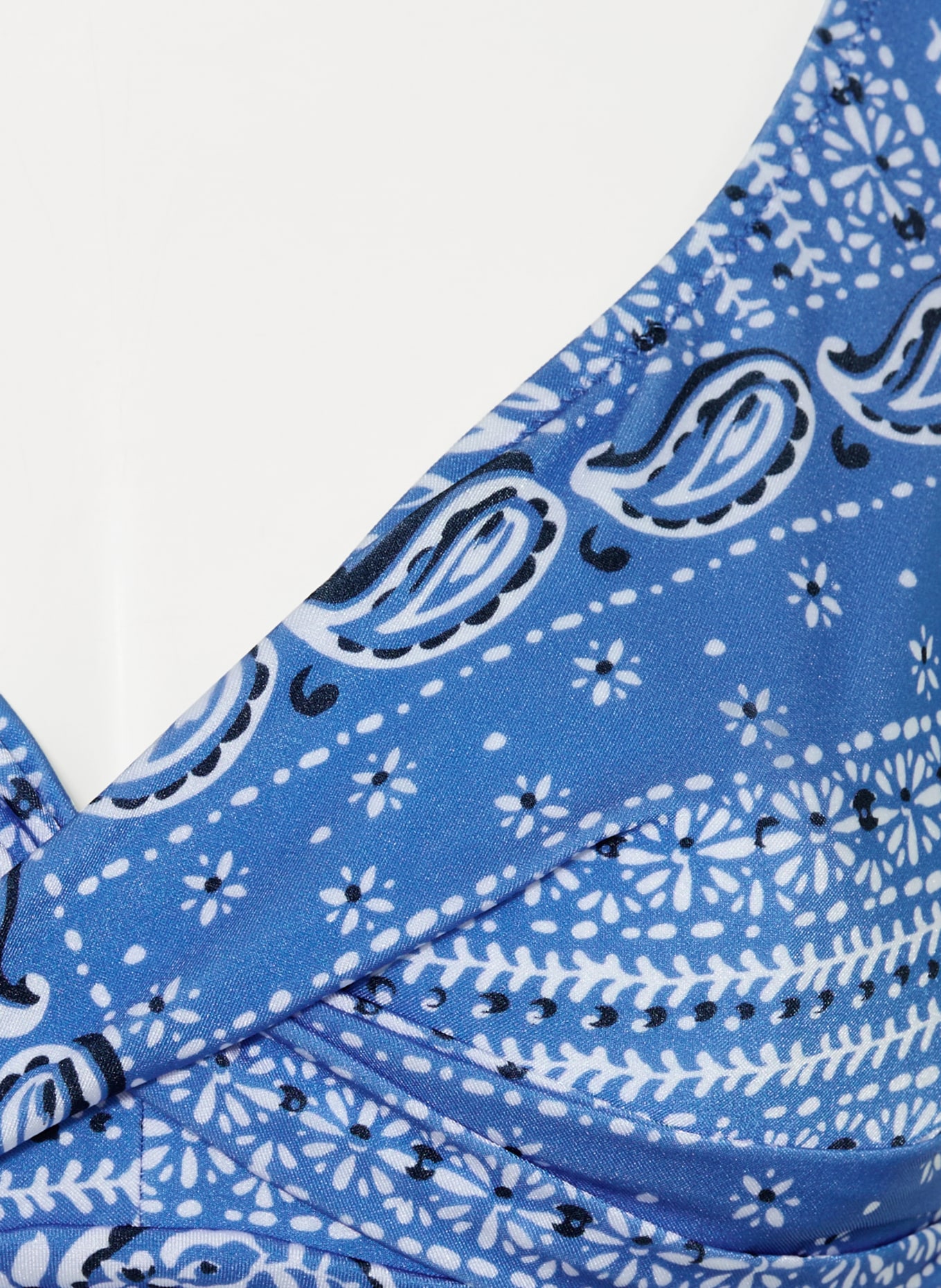 Lidea Underwire bikini top BANDANA: LIGHT BLUE / DARK BLUE / WHITE
