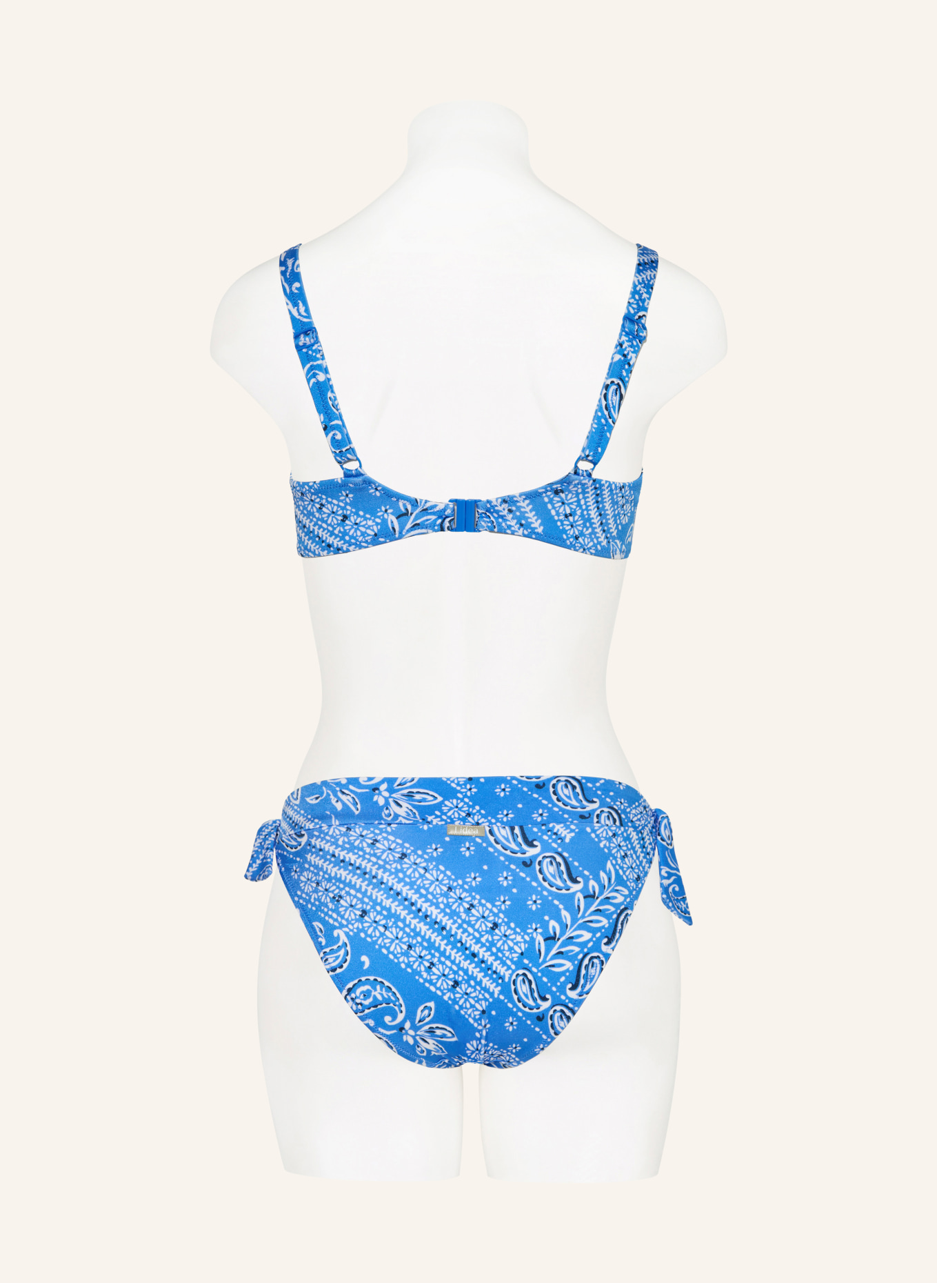 Lidea Underwire bikini top BANDANA: LIGHT BLUE / WHITE