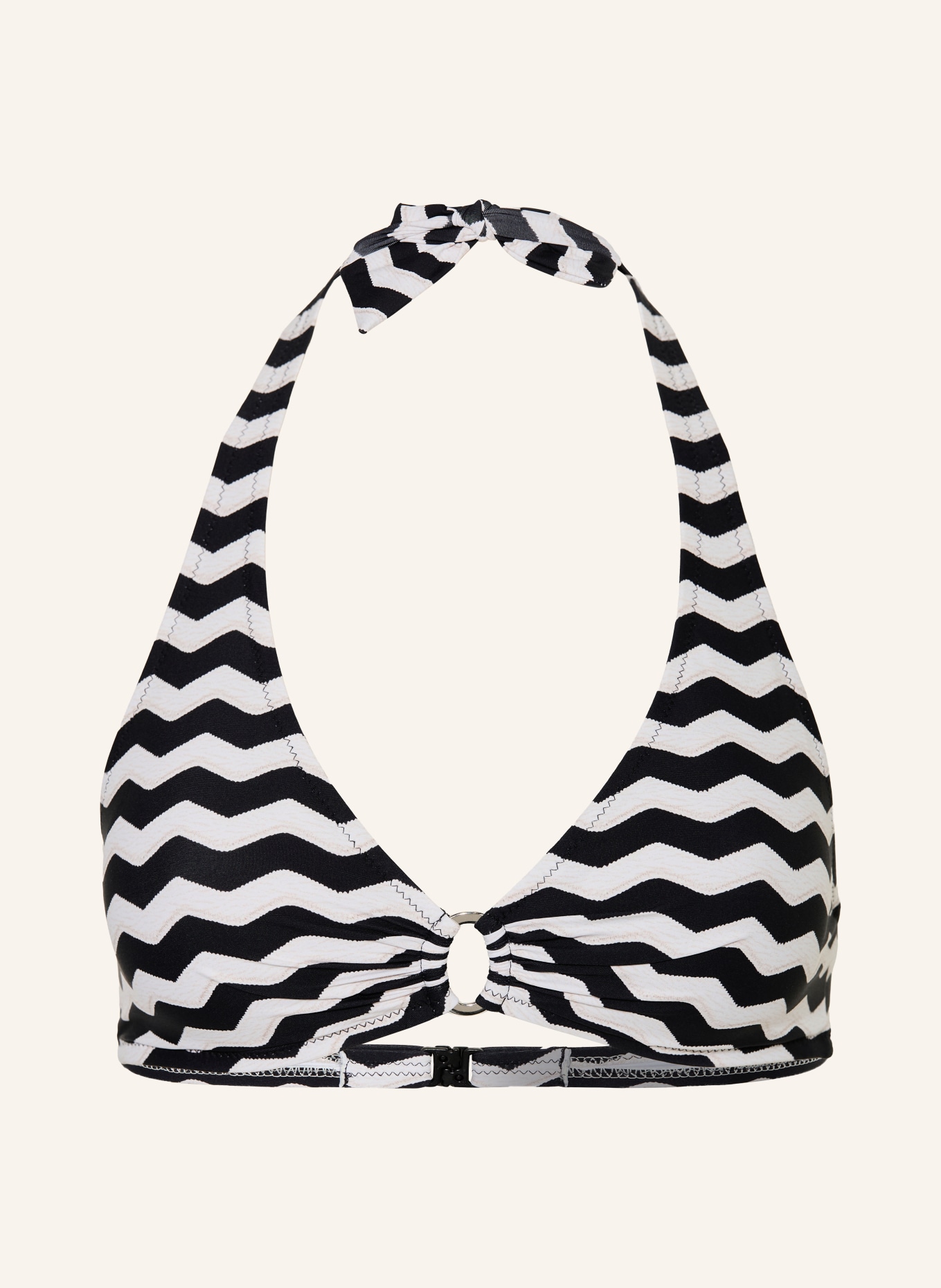 Lidea Neckholder-Bikini-Top SANDWAVE: SCHWARZ / HELLBRAUN / TAUPE