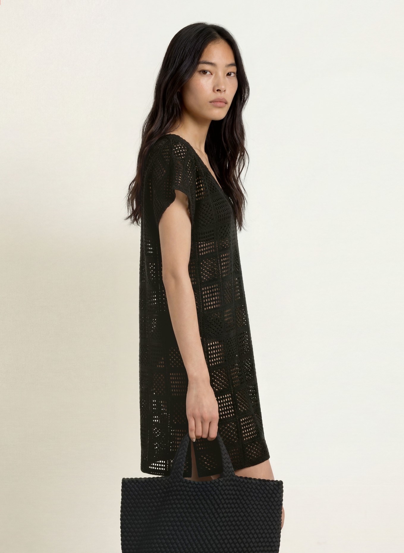 Lidea SANDWAVE Beach dress: BLACK