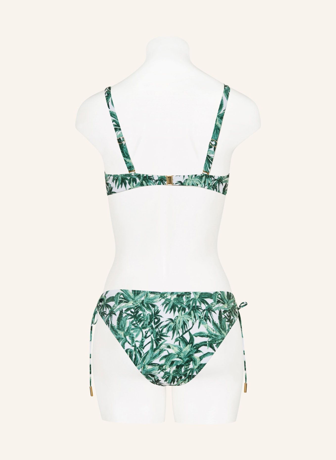 MARYAN MEHLHORN Bas de bikini basique PALMETTE: VERT / VERT CLAIR / BLANC
