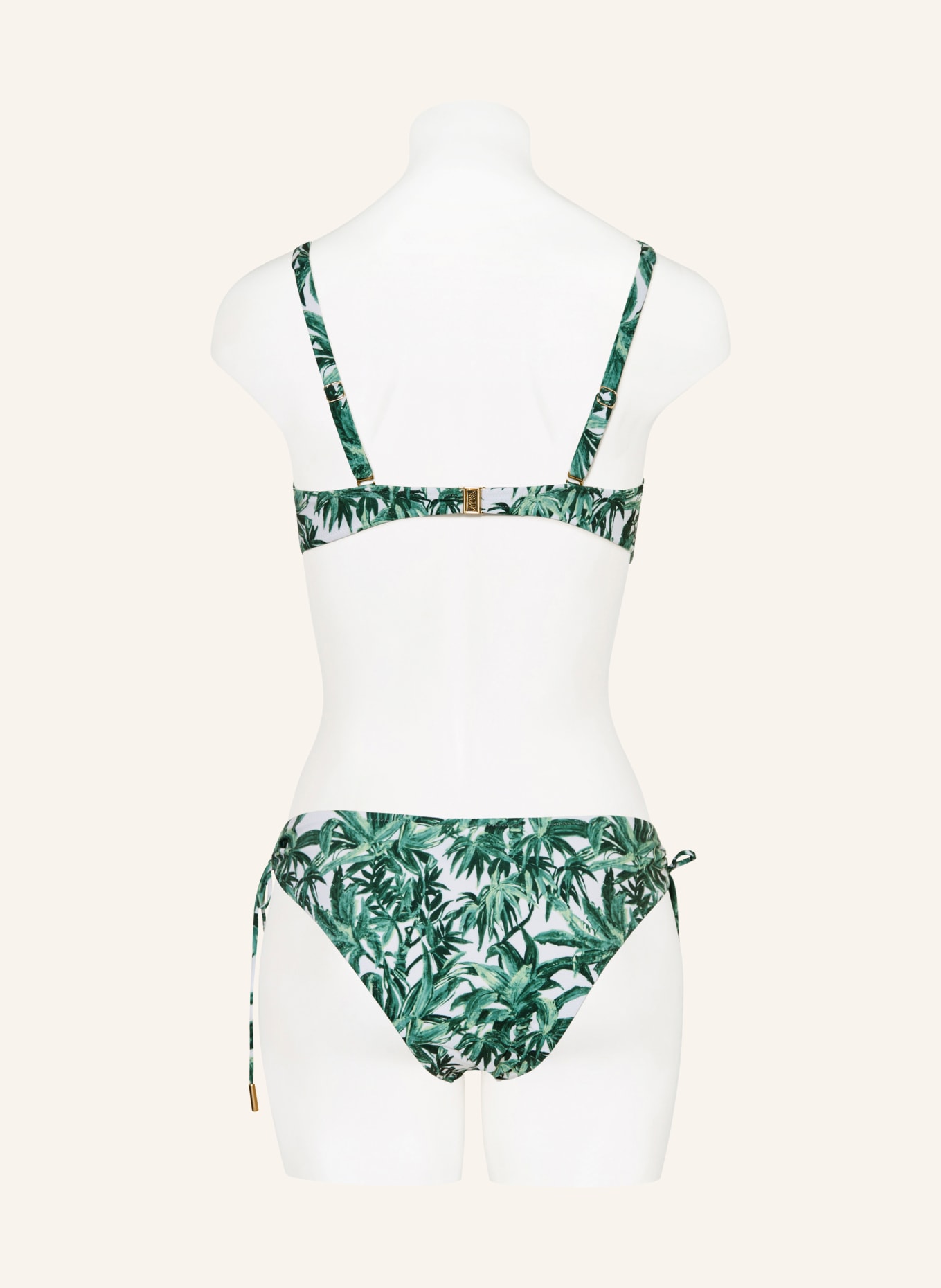 MARYAN MEHLHORN Haut de bikini à armatures PALMETTE: VERT / GROEN / BLANC