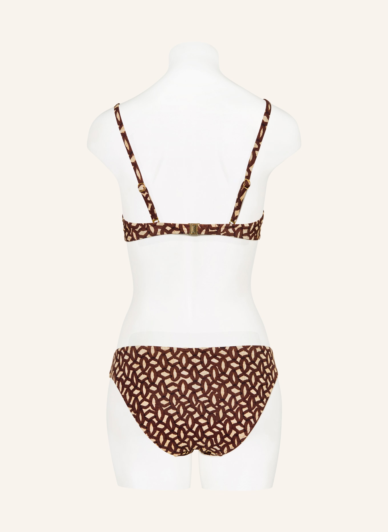MARYAN MEHLHORN Basic-Bikini-Hose TERRAE: HELLBRAUN / BRAUN